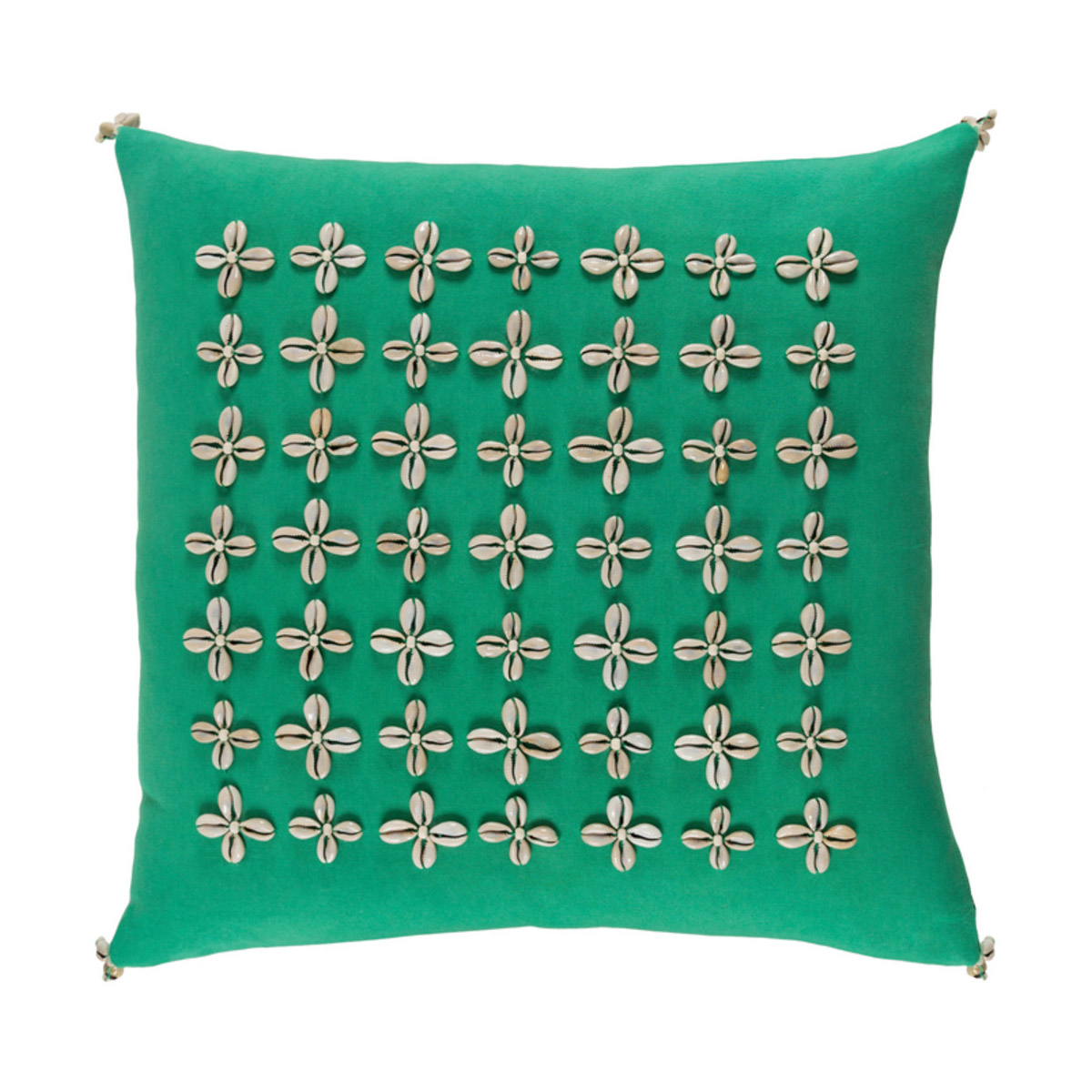 Surya LLI0041818P Lelei 18 X 18 inch Grass Green and Cream Pillow