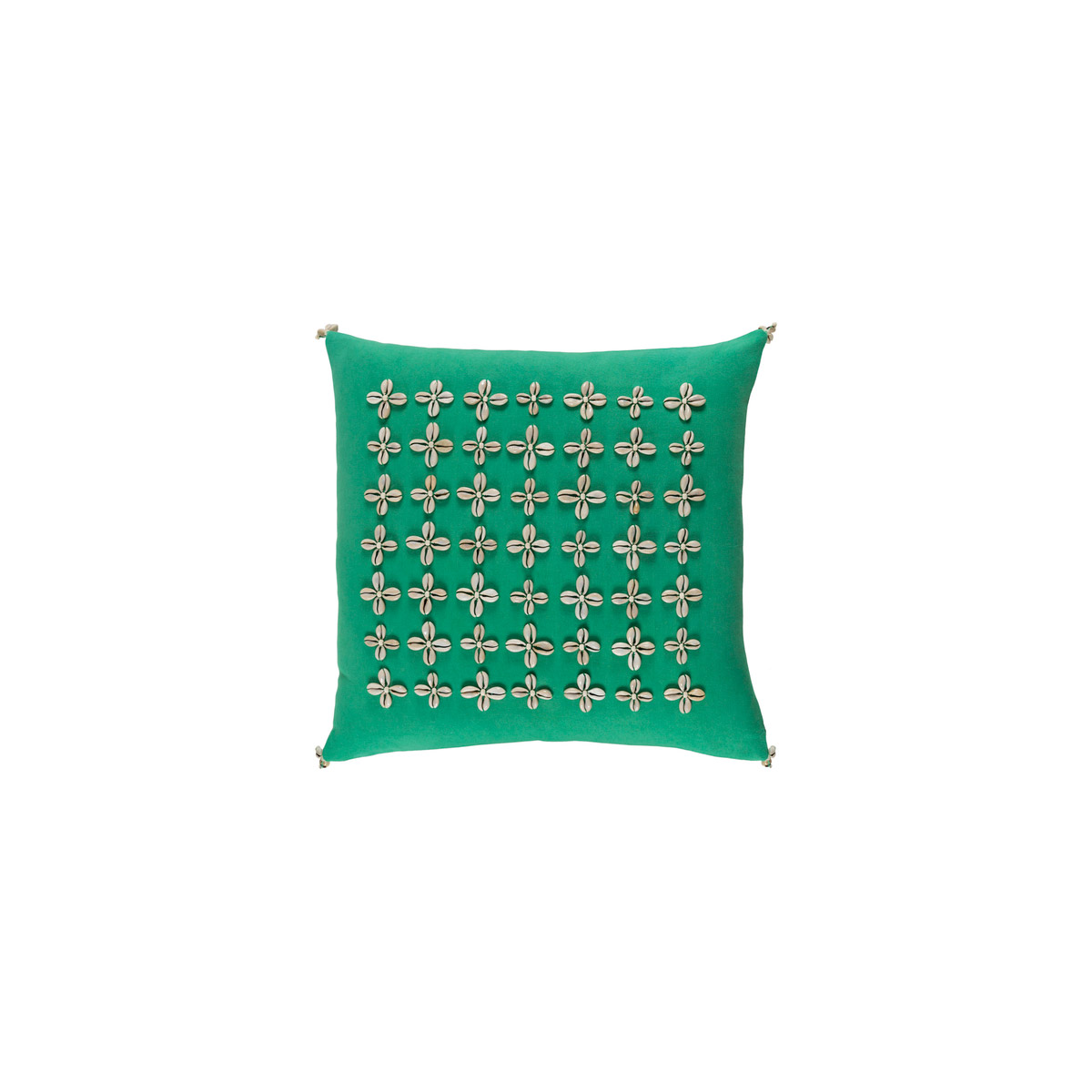 Surya LLI0042020P Lelei 20 X 20 inch Grass Green and Cream Pillow