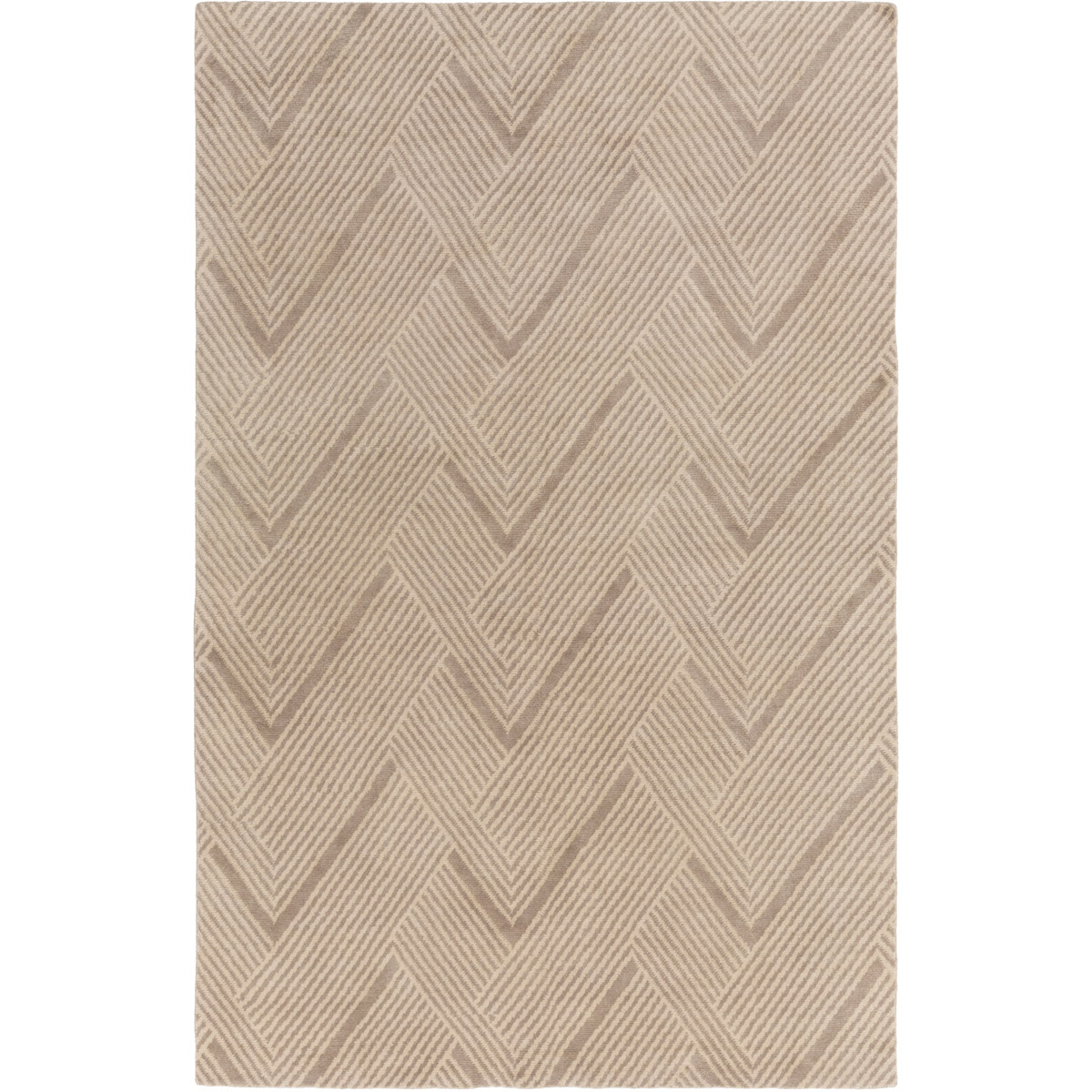 Surya LNX4001-23 Lenox 36 X 24 inch Brown and Neutral Area Rug, Wool and Cotton