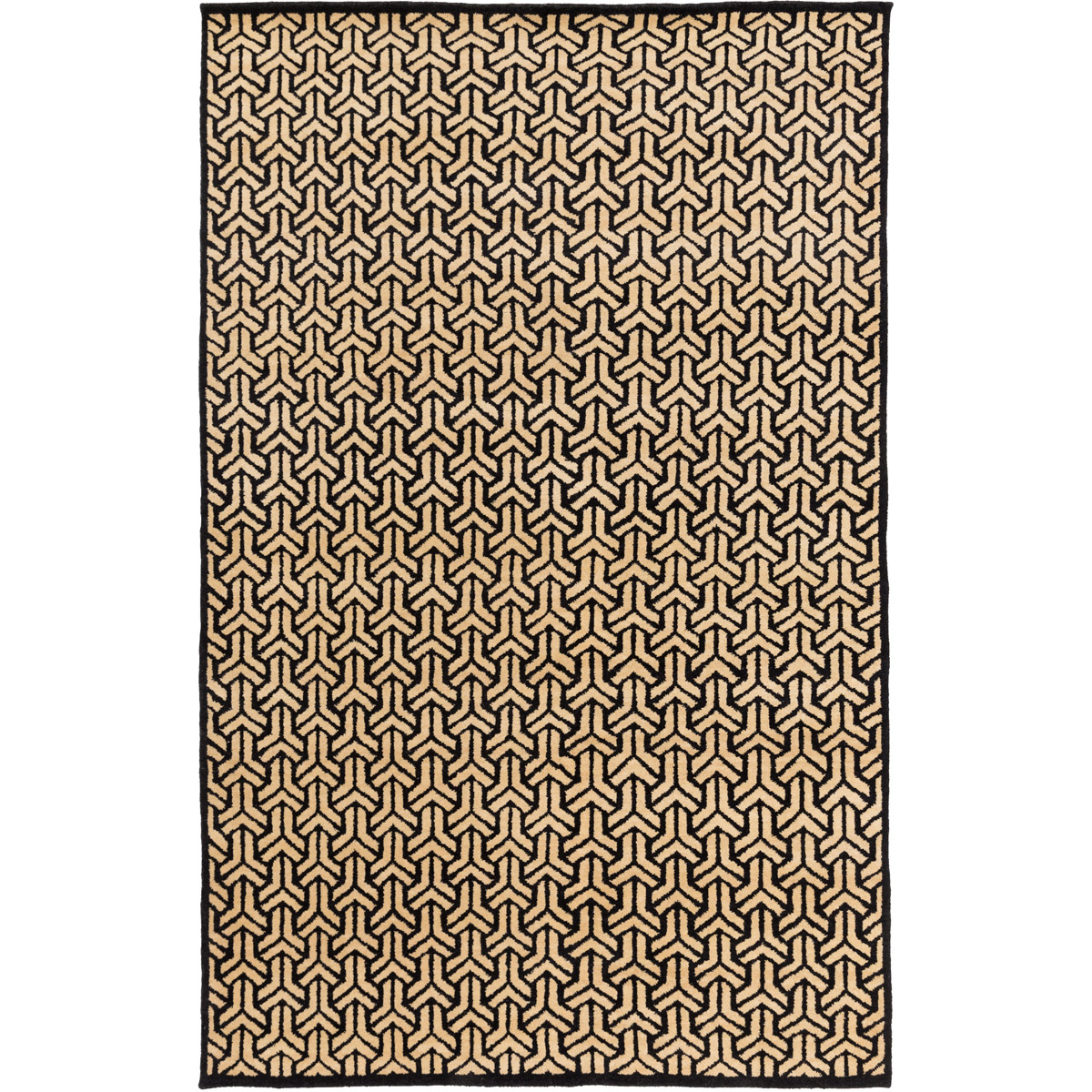 Surya LUD2002-810 Ludlow 120 X 96 inch Black and Yellow Area Rug, Viscose
