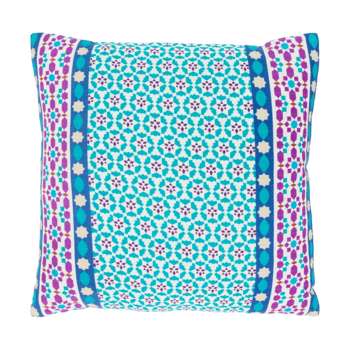 Surya LUE001-2222P Lucent 22 X 22 inch White and Teal Pillow Kit