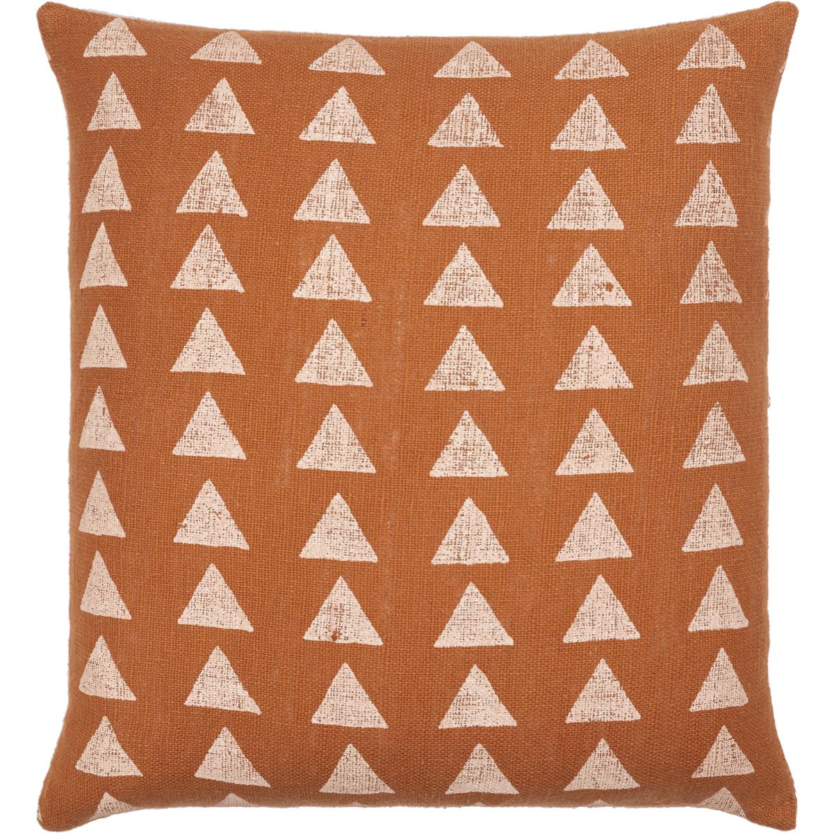 Surya MAA003-2222P Malian 22 inch Brick Red Pillow Kit in 22 x 22, Square