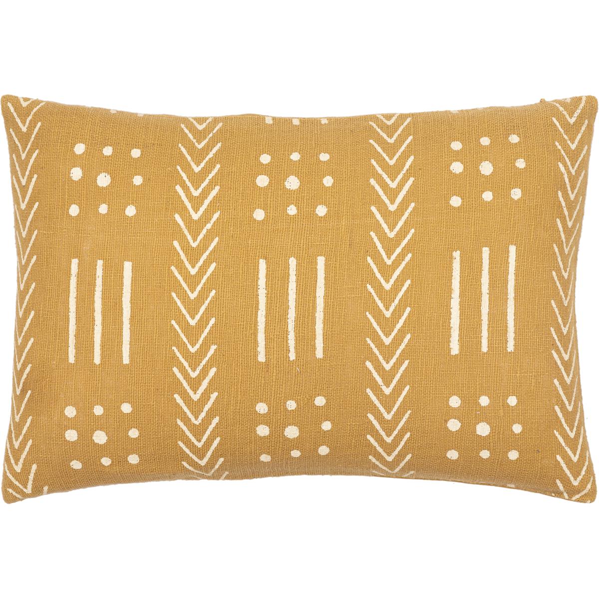 Surya MAA008-1422P Malian 22 inch Mustard Pillow Kit in 14 x 22, Lumbar