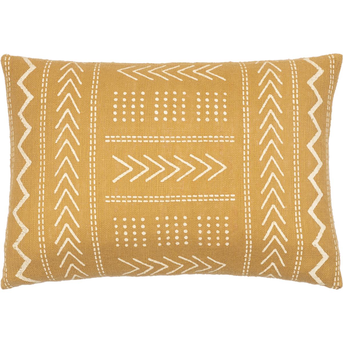 Surya MAA012-1422P Malian 22 inch Mustard Pillow Kit in 14 x 22, Lumbar