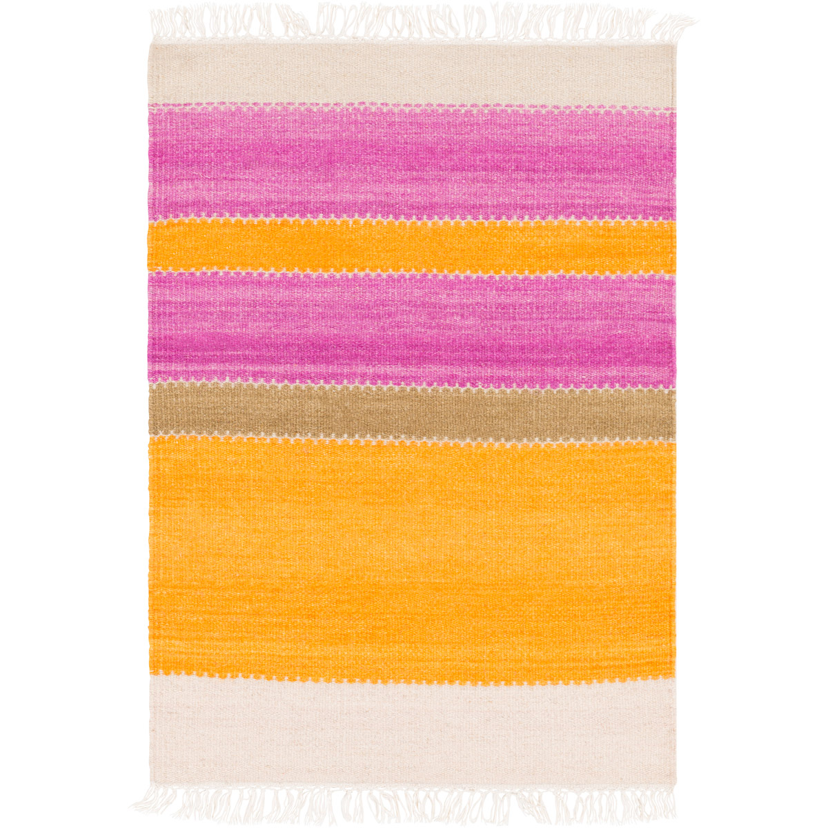 Surya MIG5003-46 Miguel 72 X 48 inch Orange and Purple Area Rug, Wool and Cotton