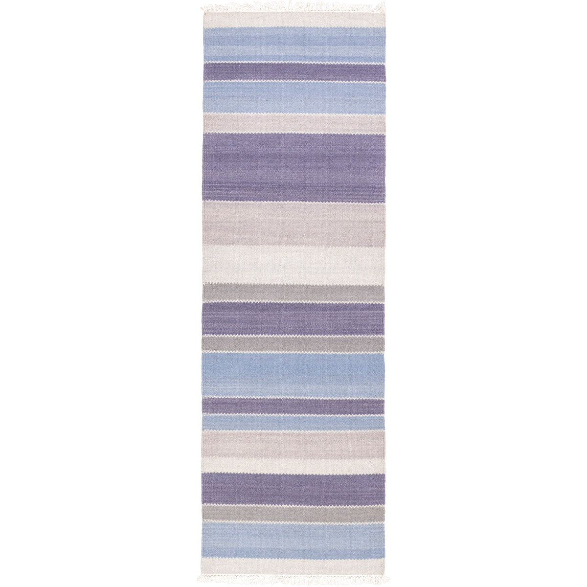 Surya MIG5004-268 Miguel 96 X 30 inch Blue and Blue Runner, Wool and Cotton