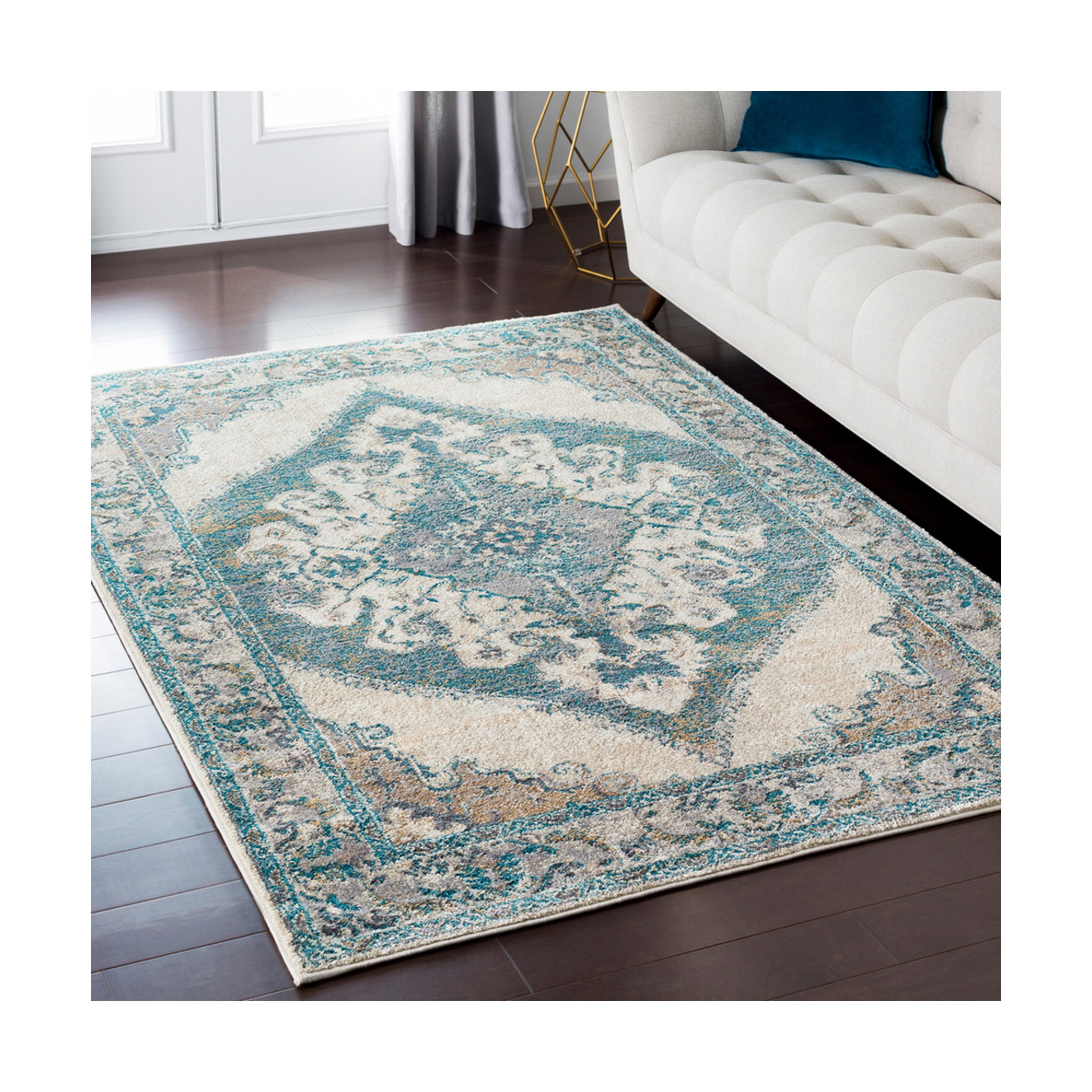 Surya MRH23051616 Marrakesh 18 X 18 inch Teal Indoor Area Rug, Sample eBay