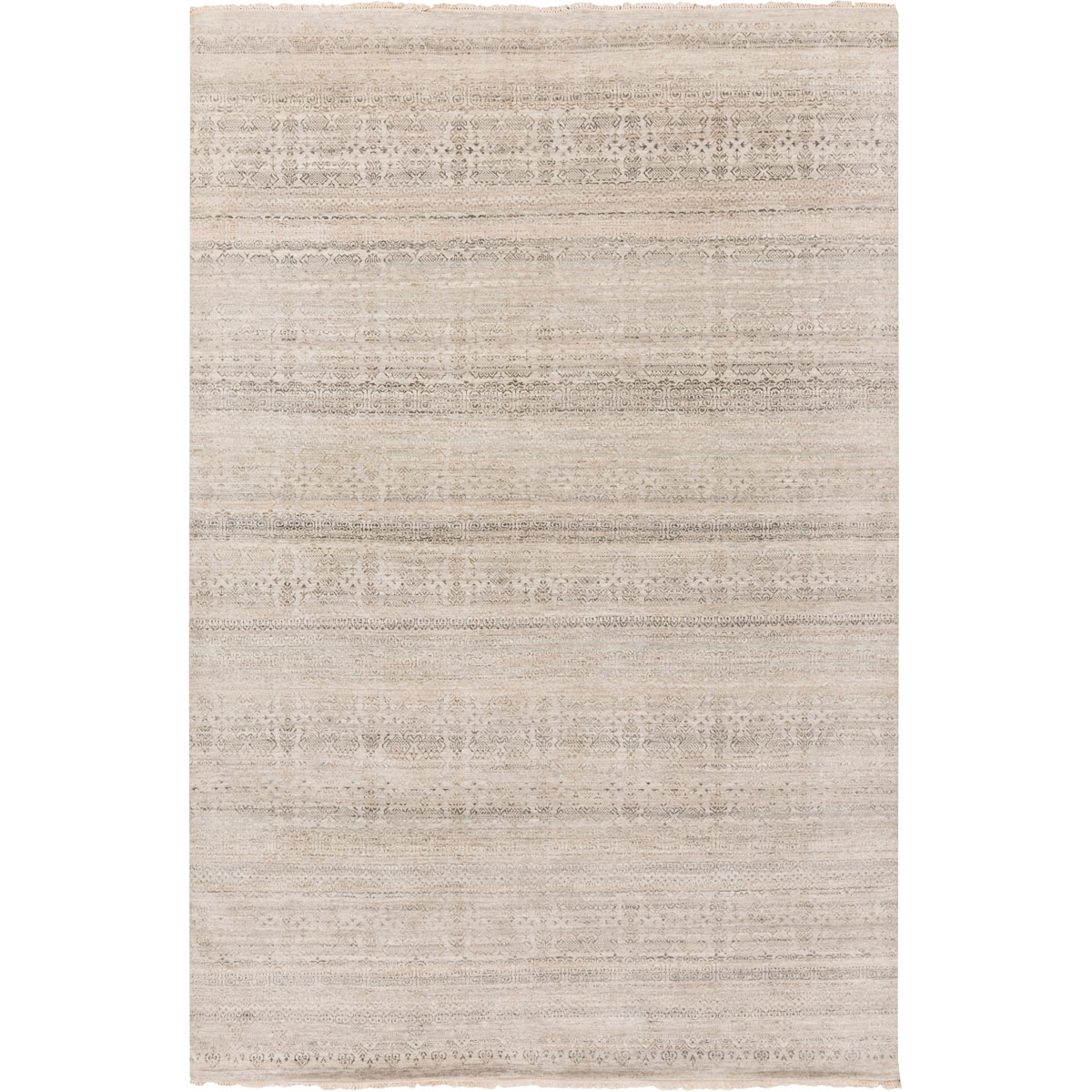 Surya MSH4000-23 Masha 36 X 24 inch Gray and Brown Area Rug, Wool and Silk