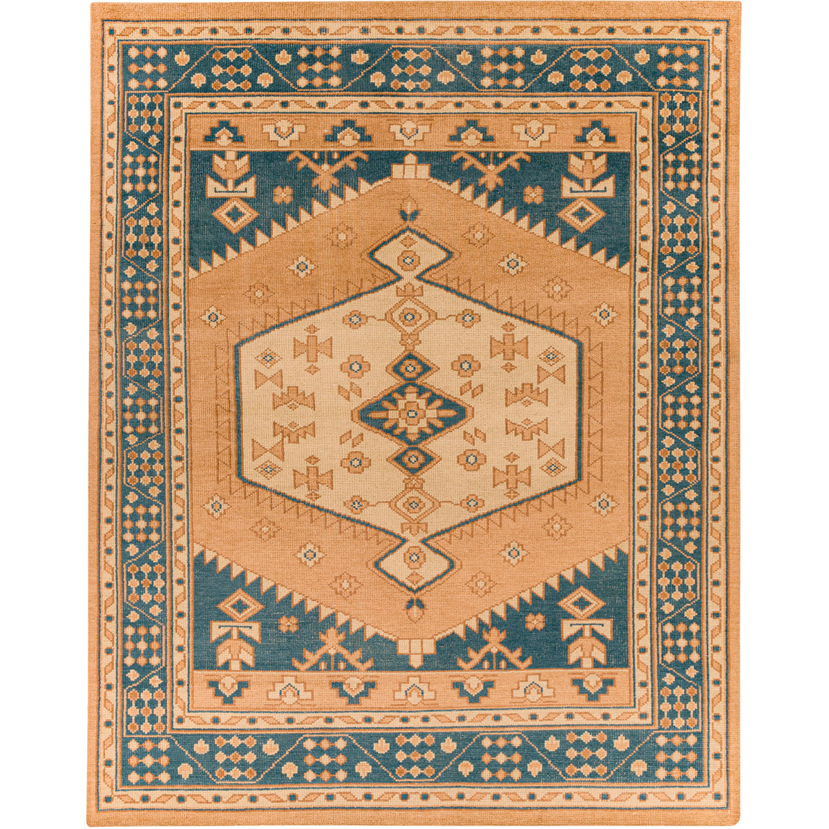 MSL2300-810 8 x 10 ft. Milas Hand Knotted Rectangle Rug - Multi Color