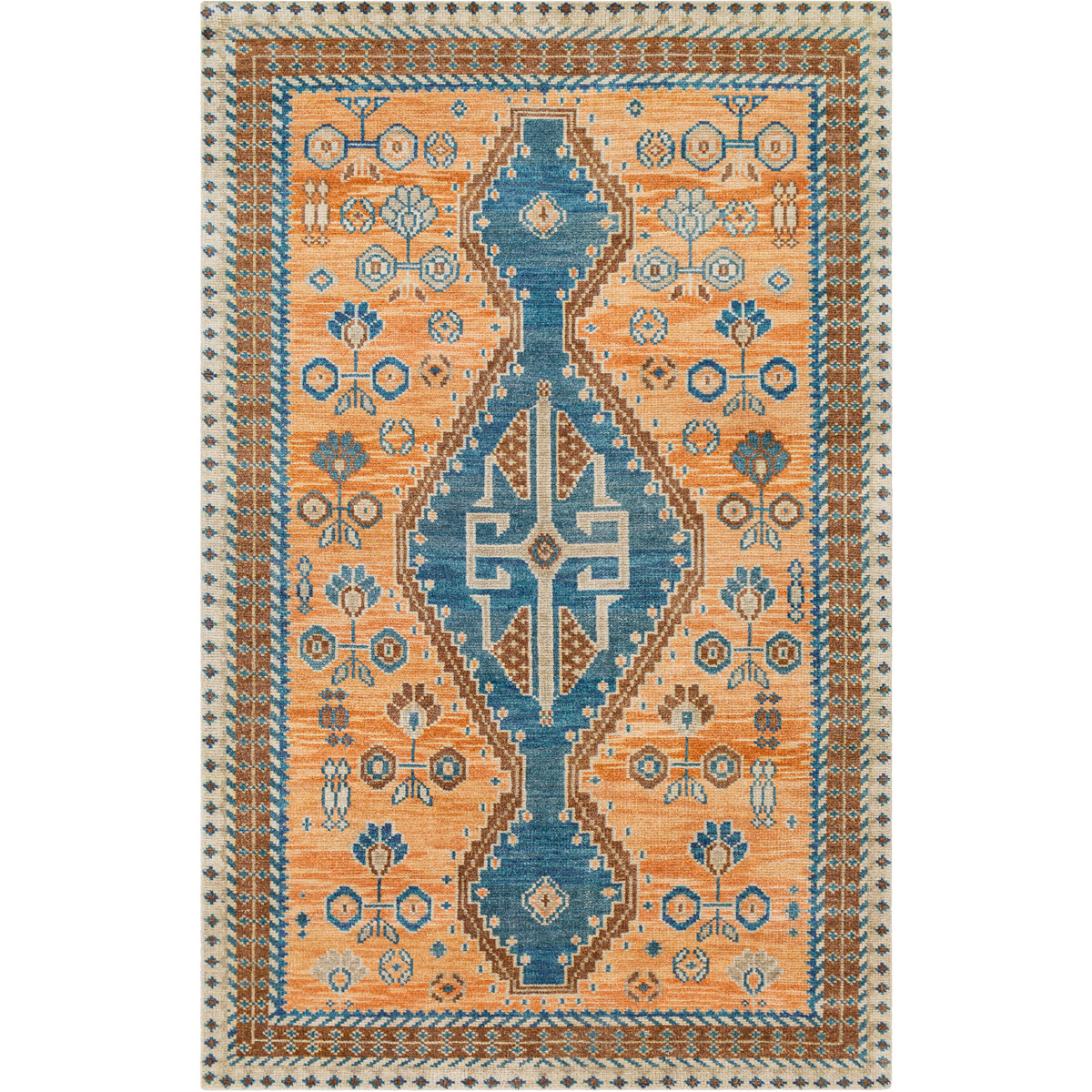 MSL2302-81012 8 ft. 10 in. x 12 ft. Milas Hand Knotted Rectangle Rug - Multi Color