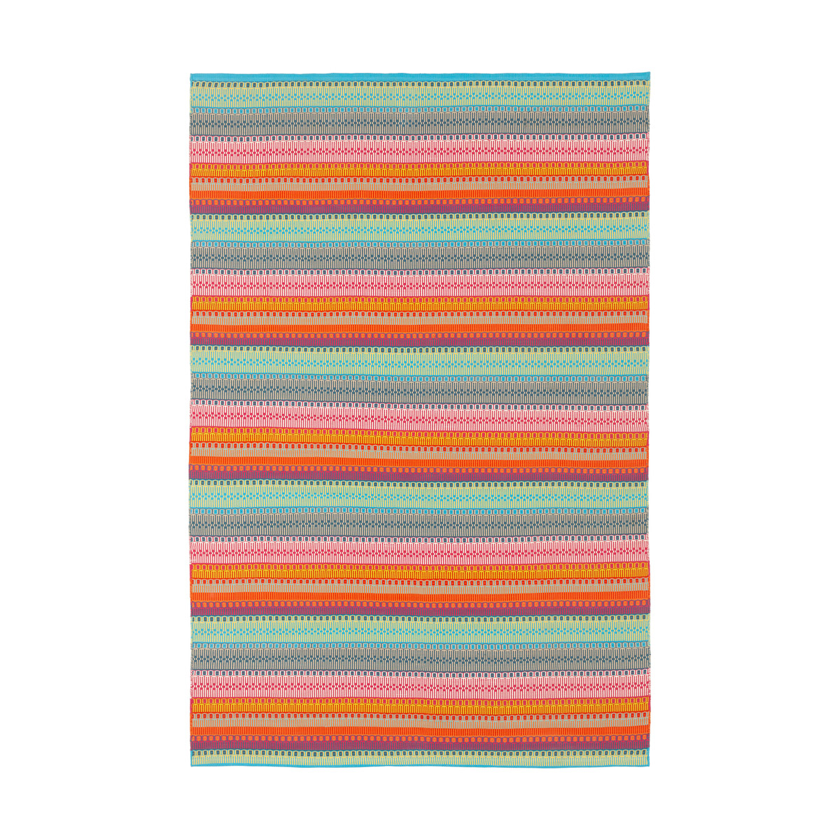 Surya MTM100523 Maritime 36 X 24 inch Bright PinkSky BlueSaffronCharcoalCoral Outdoor Rug Rectangle