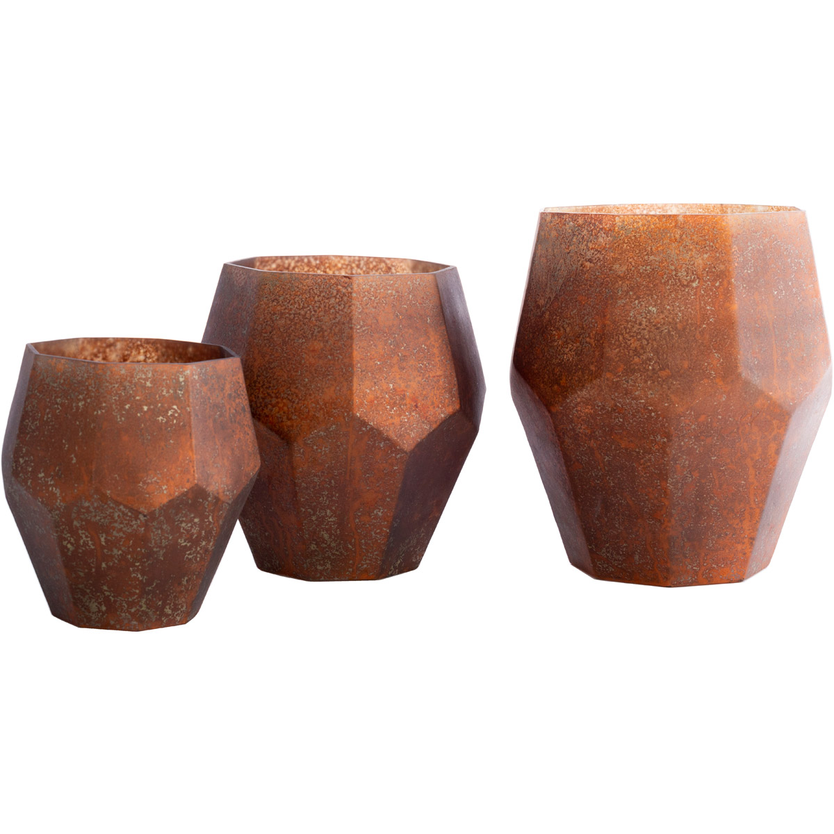 NAY004-SET Nayla Decorative Hurricane Accents - Copper