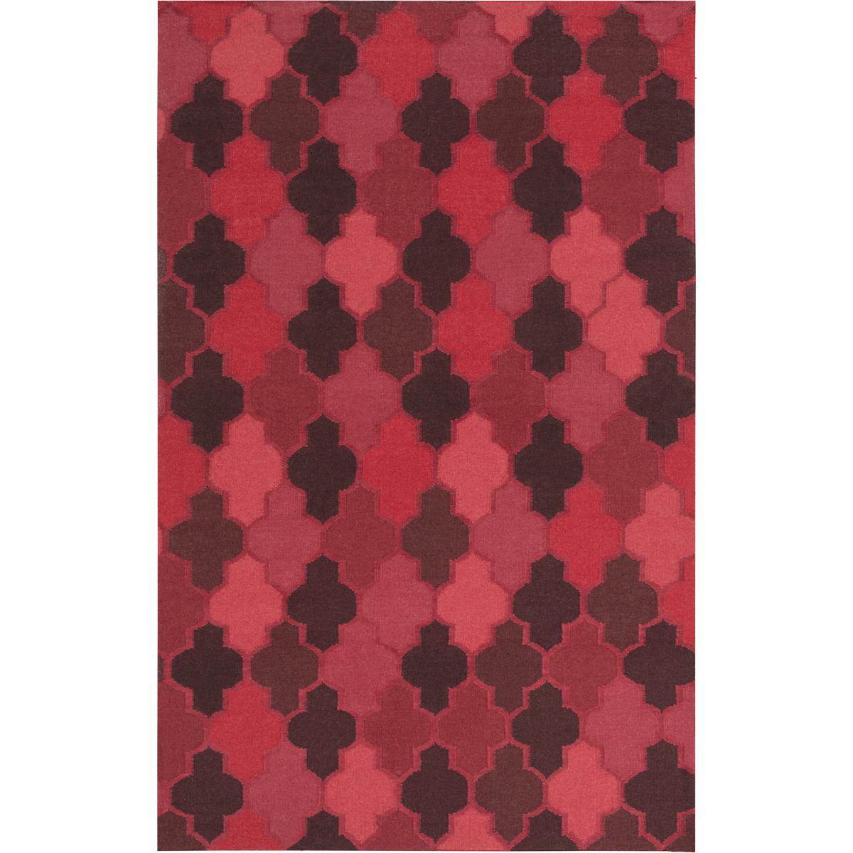 Surya NIA700523 Nia 36 X 24 inch Burgundy Cherry Dark Red Rose Bright Pink Rug