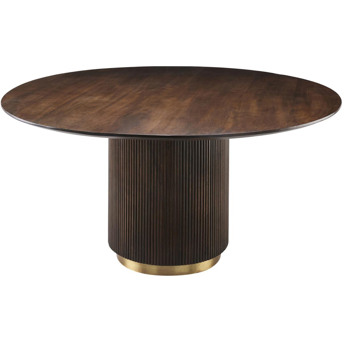 Nems Fluted Pedestal Dining Table, 60 in.