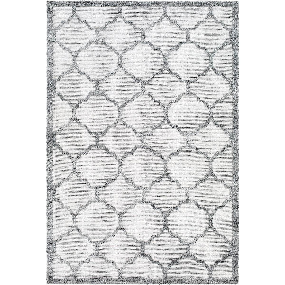 NPO2307-576 5 ft. x 7 ft. 6 in. Napoli Rectangular Area Rug, Gray