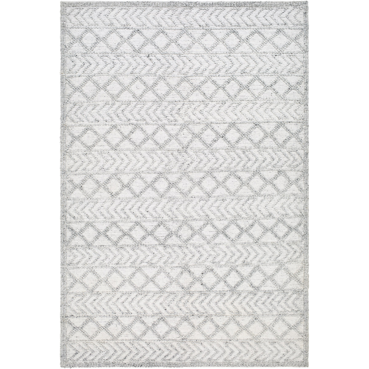 NPO2312-810 8 ft. x 10 ft. Napoli Rectangular Area Rug, Light Gray