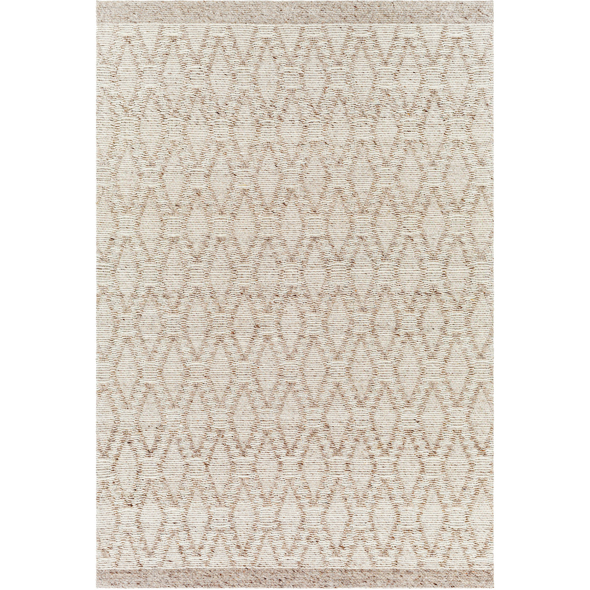 NPO2313-69 6 ft. x 9 ft. Napoli Rectangular Area Throw Rug, Tan & Beige