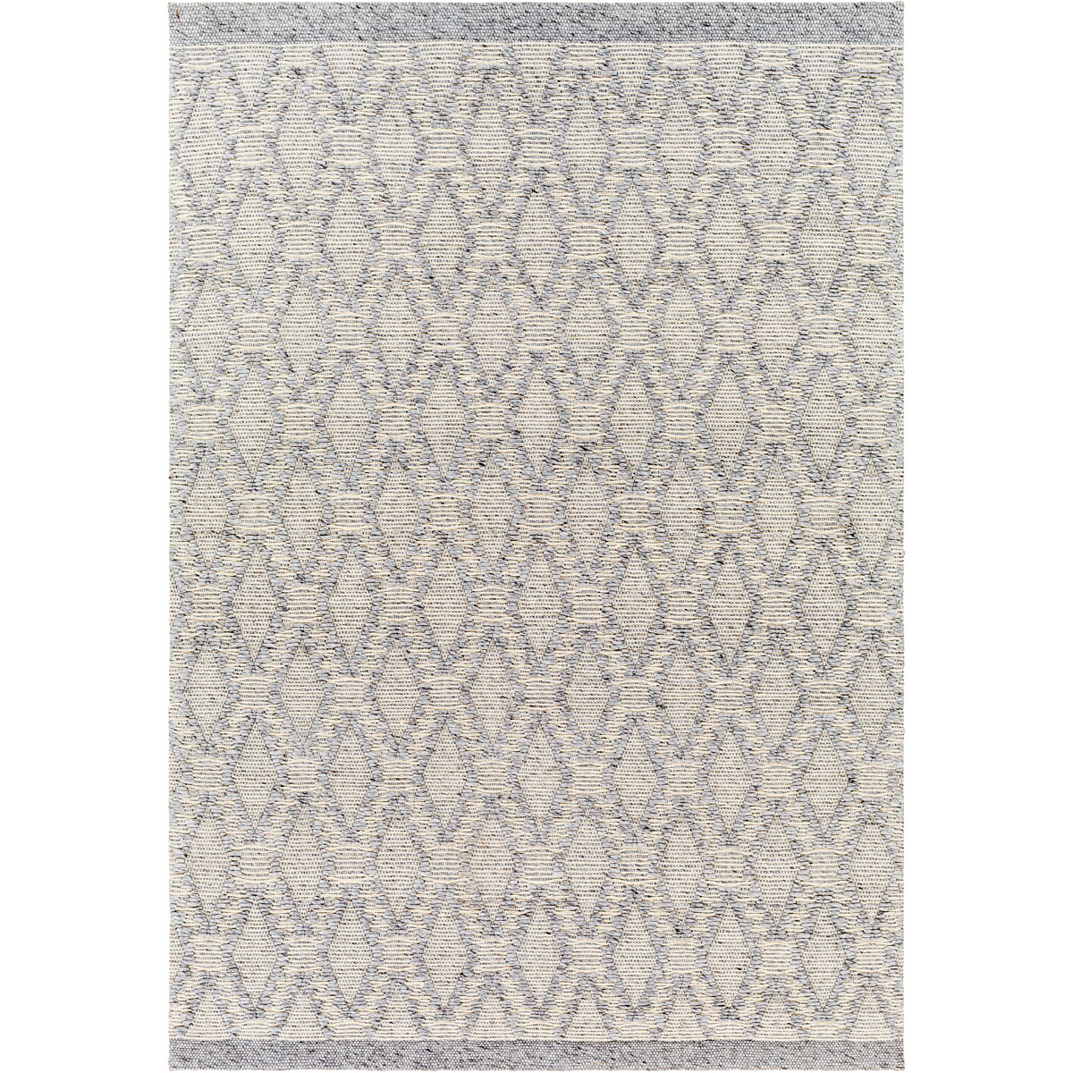 NPO2314-810 8 ft. x 10 ft. Napoli Rectangular Area Throw Rug, Gray & Ivory