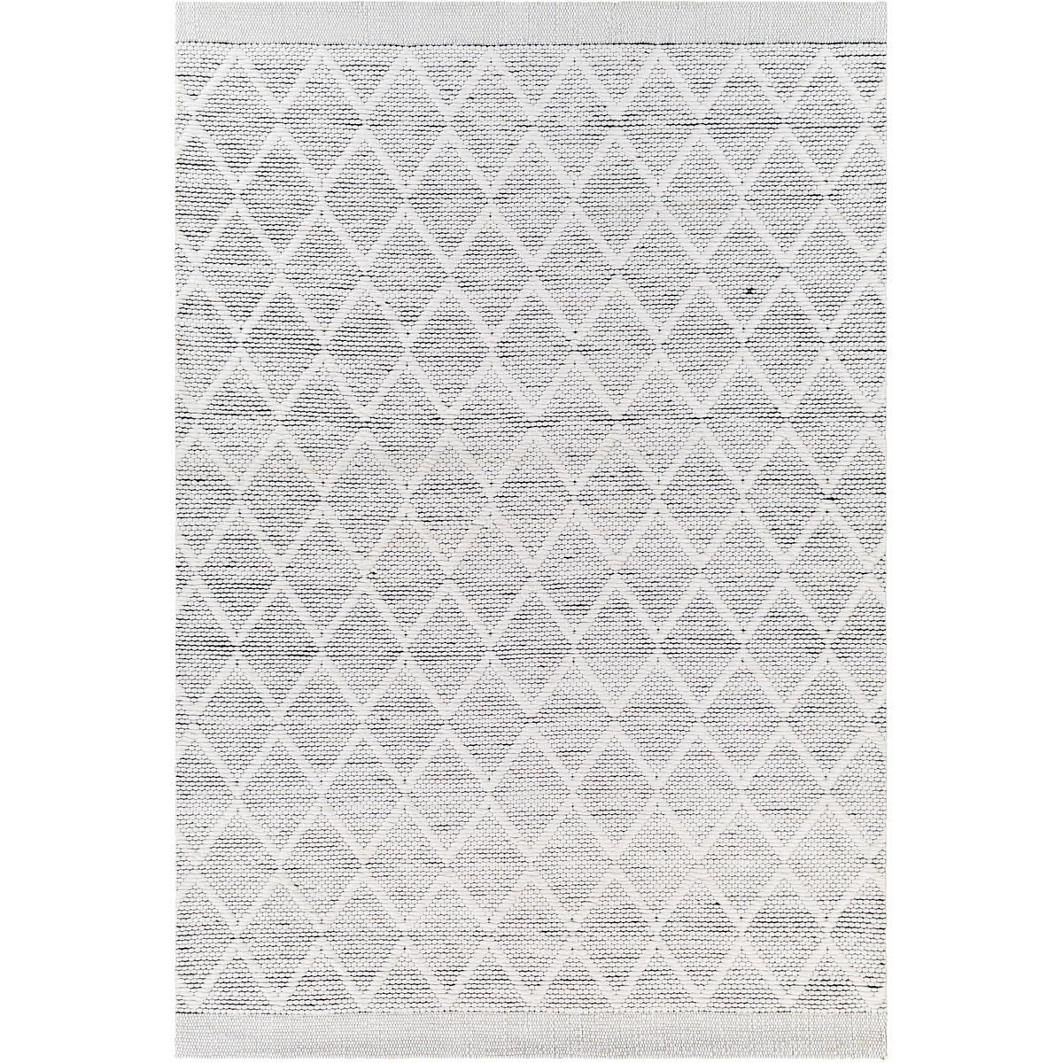 NPO2316-576 5 ft. x 7 ft. 6 in. Napoli Rectangular Hand Woven Rug, Light Gray