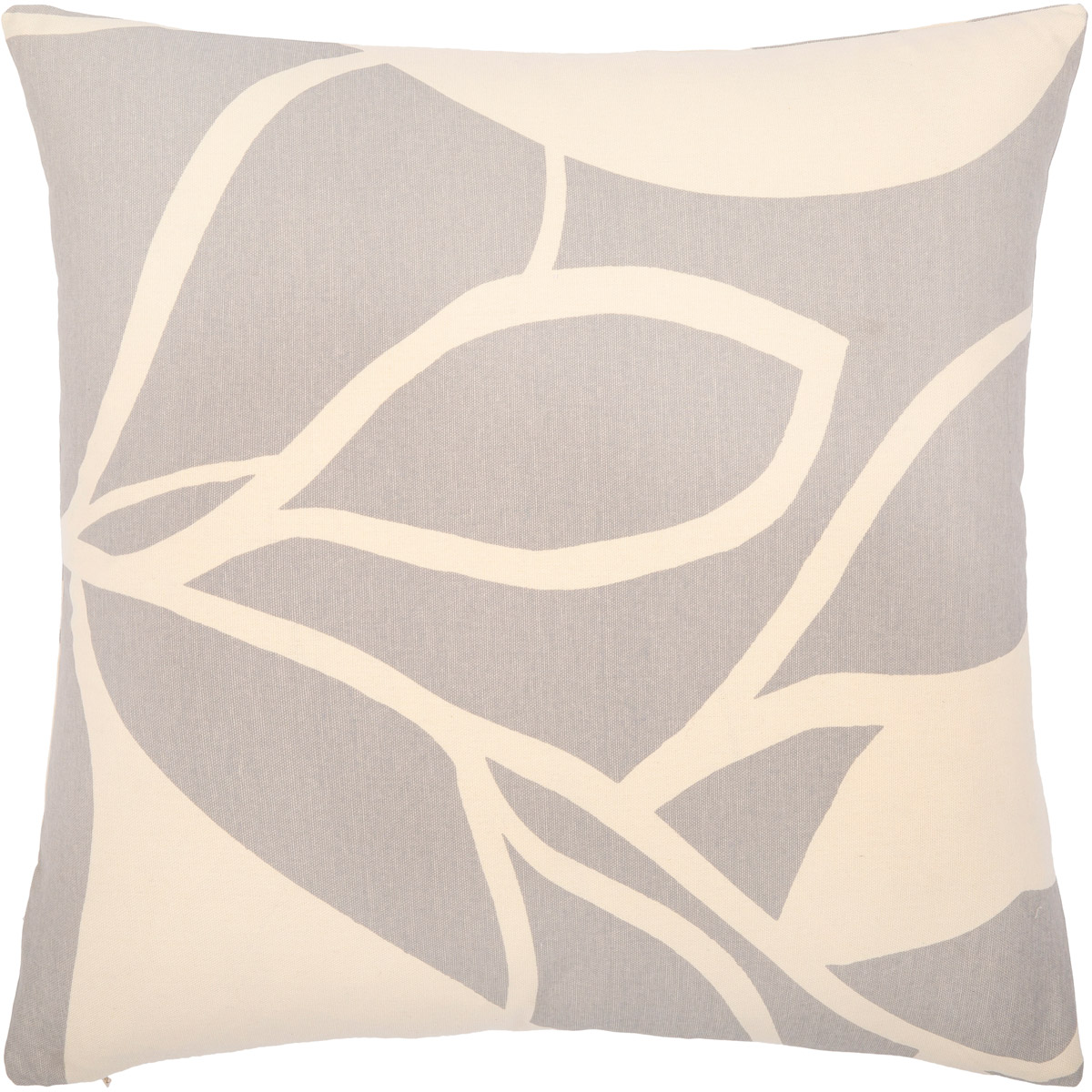 NTR011-2020P 20 x 20 in. Natur NTR-011 Pillow Cover with Polyester Insert, Medium Gray & Cream