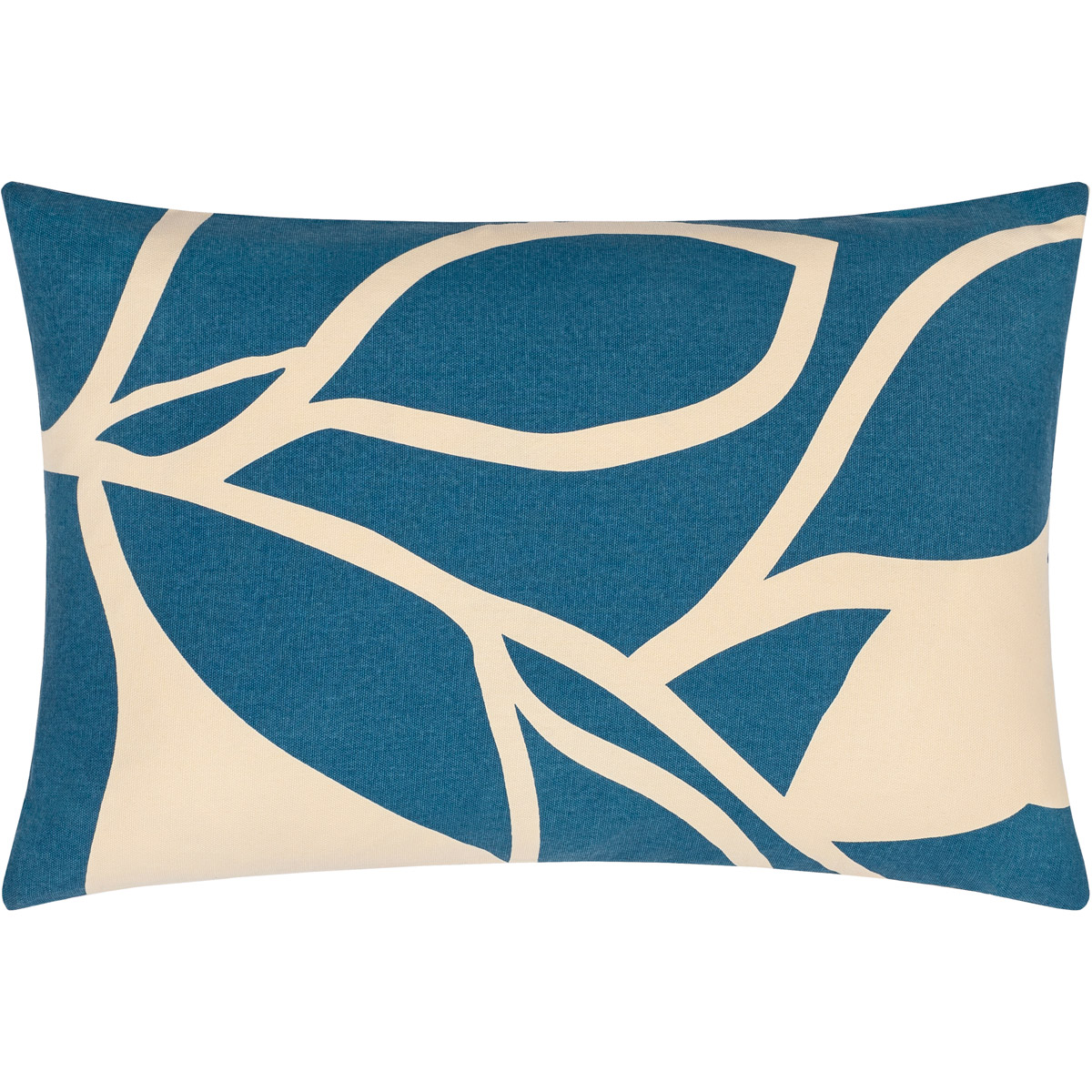 NTR013-1320P 13 x 20 in. Natur NTR-013 Pillow Cover with Polyester Insert, Dark Blue & Cream