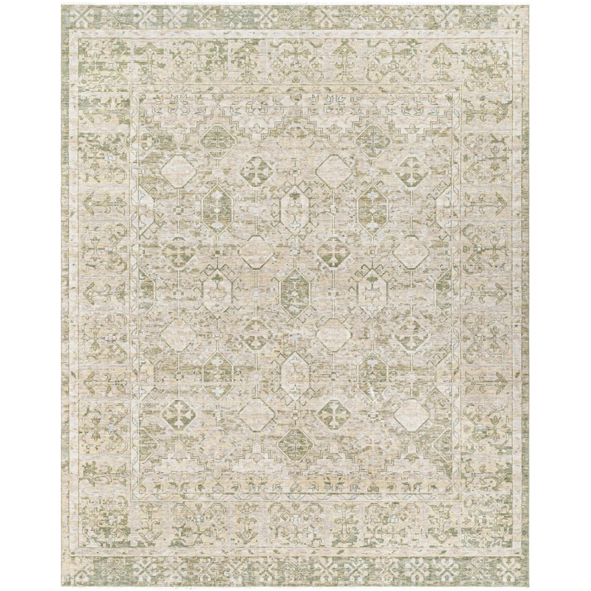 Surya OAT2302-23 Once Upon a Time 34.65 X 23.23 inch Olive / Tan / Light Olive / Light Gray / Pale Blue Machine Woven Rug in 2 x 3