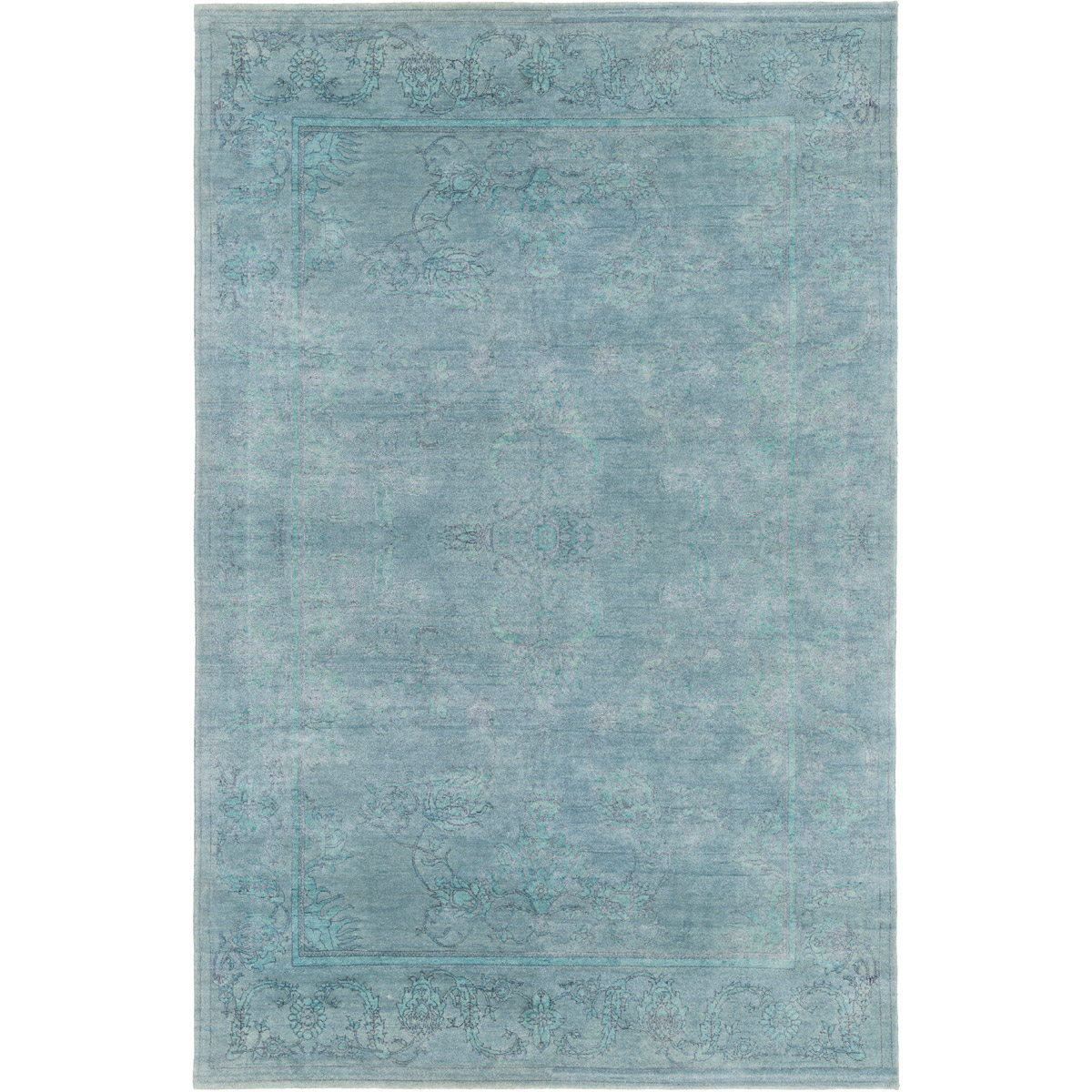 Surya OPE6003-69 Opulent 108 X 72 inch Blue and Blue Area Rug, Wool, Cotton, and Viscose