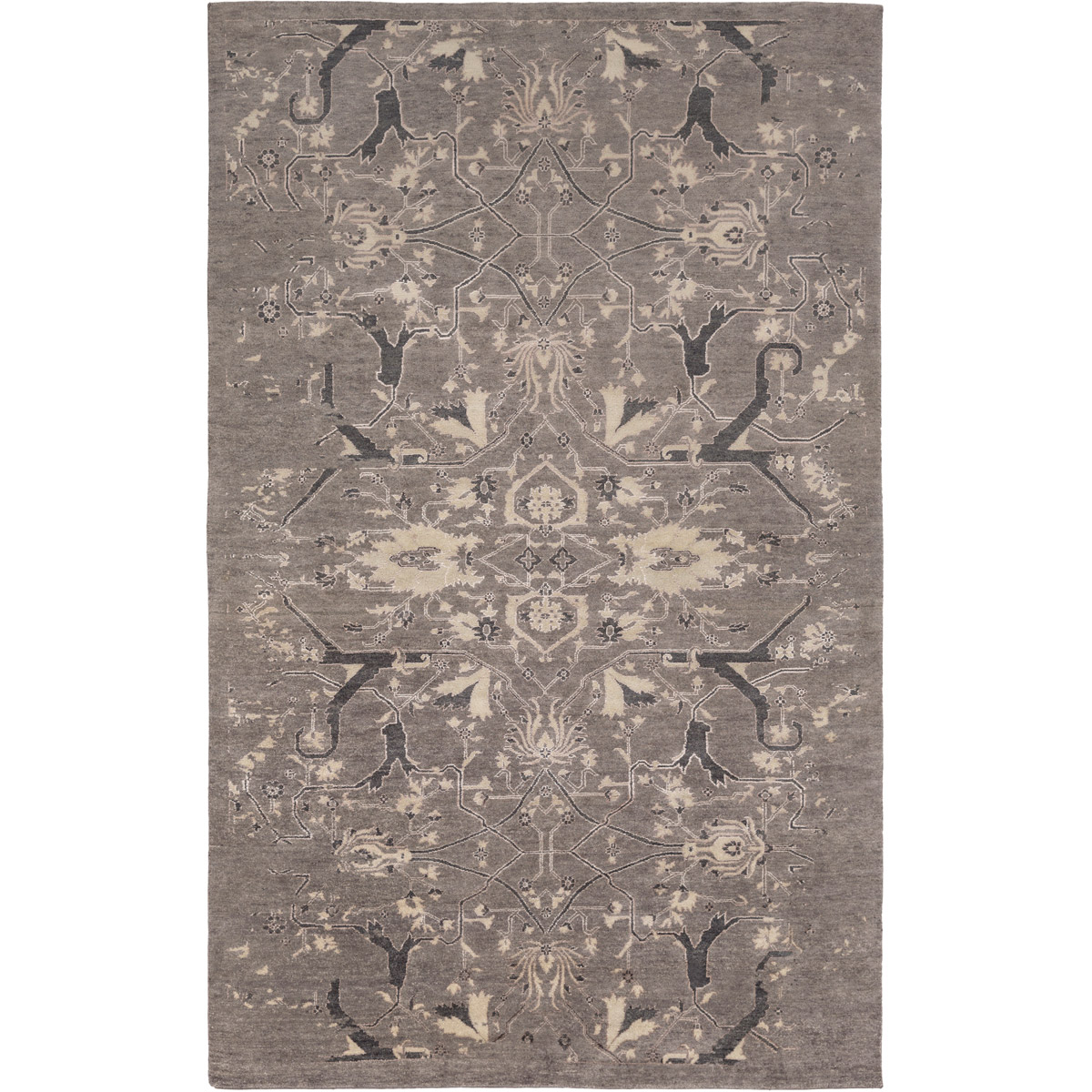 Surya OPE6004-46 Opulent 72 X 48 inch Gray and Gray Area Rug, Wool, Cotton, and Viscose