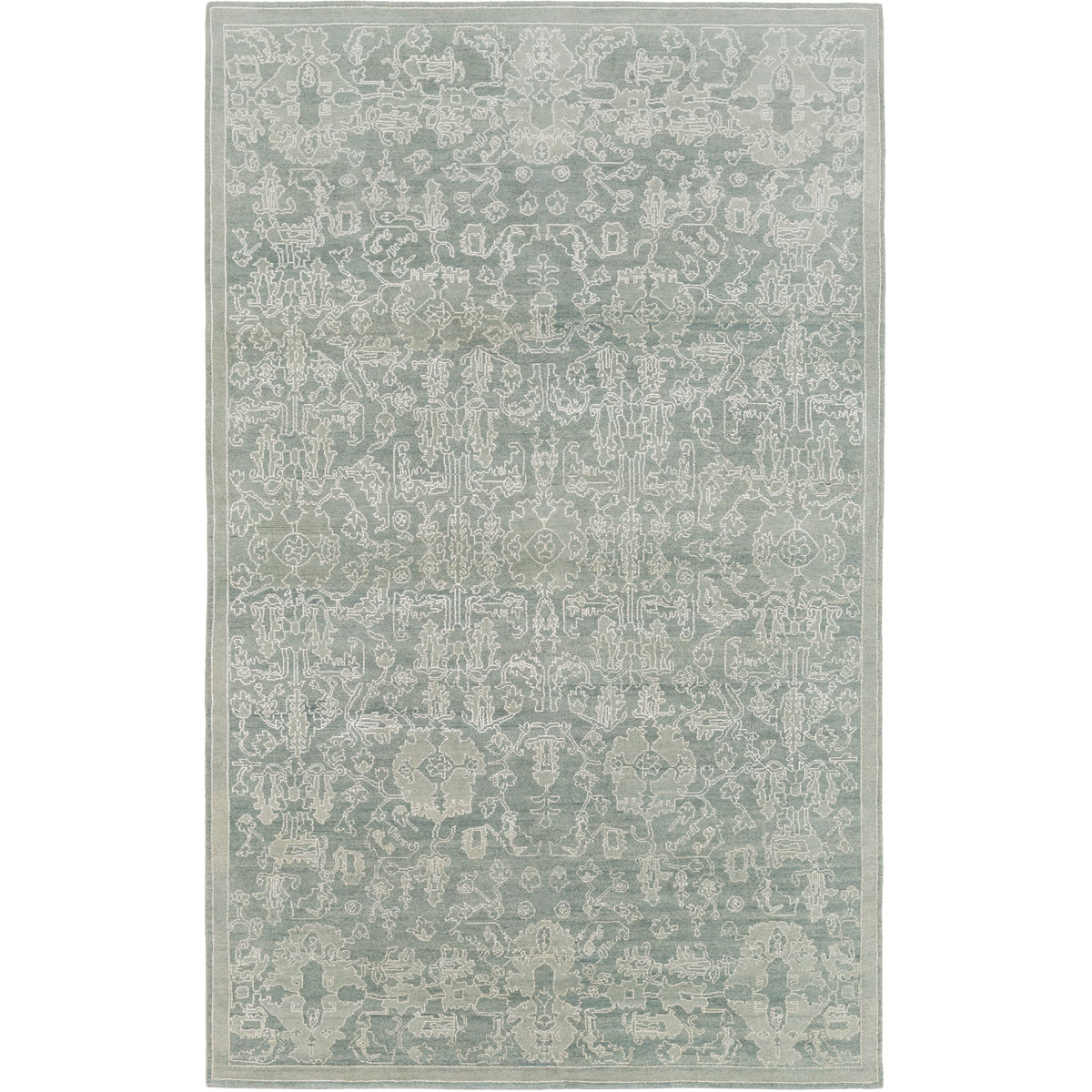 Surya OPE6005-69 Opulent 108 X 72 inch Green and Green Area Rug, Wool, Cotton, and Viscose