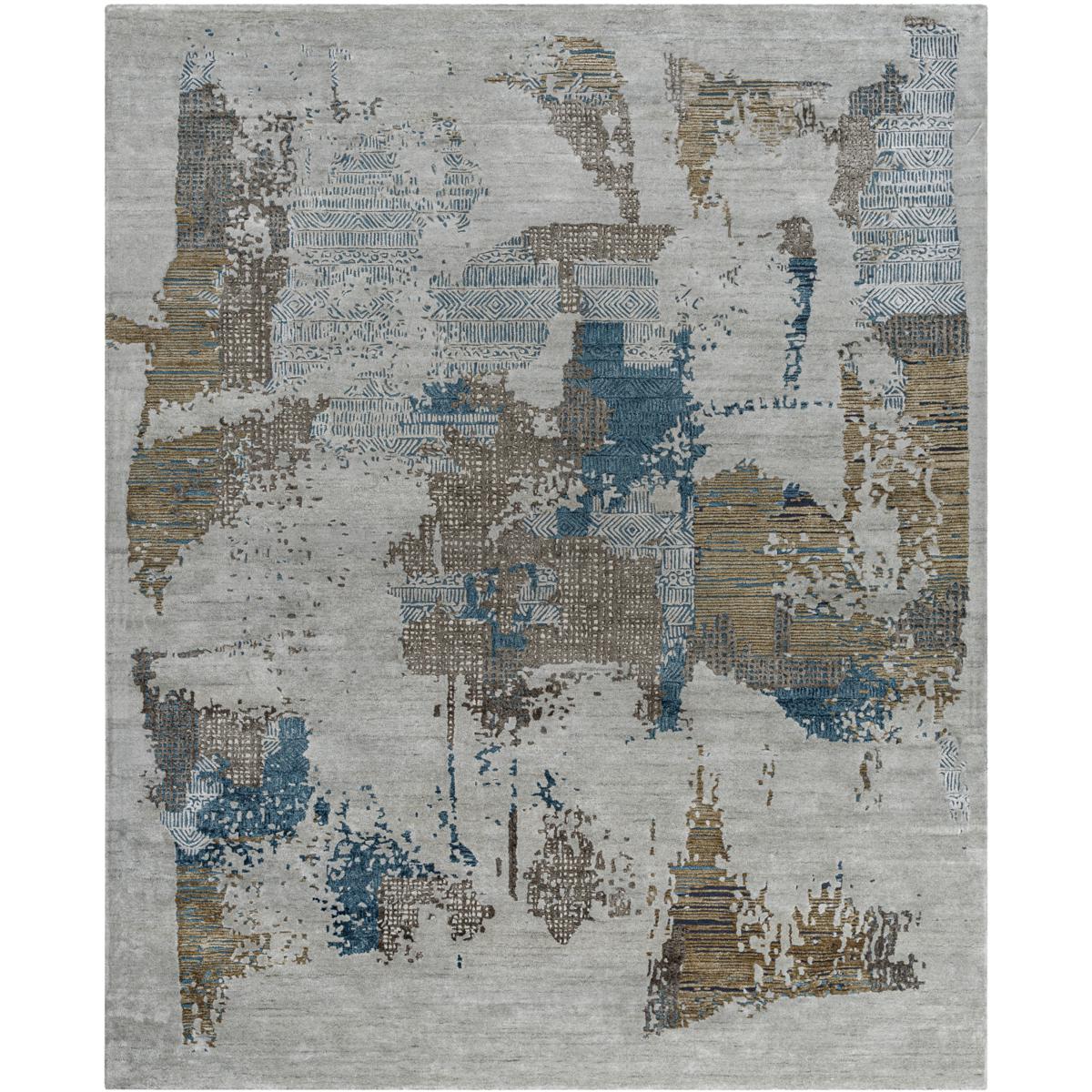 Surya OPL2301-1218 Opulence 216 X 144 inch Metallic - Silver/Sage/Nickel/Lunar Green Handmade Rug in 12 x 18
