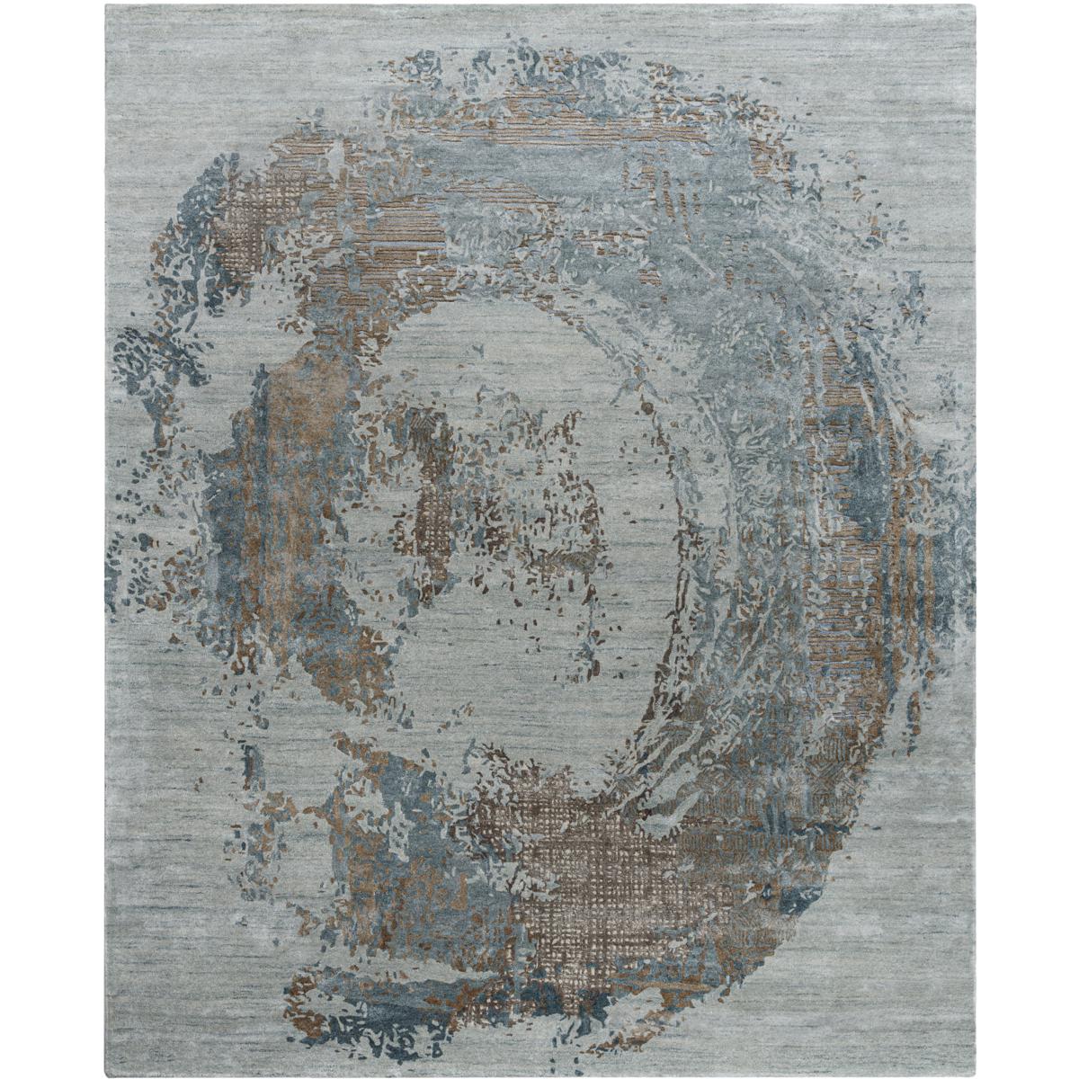 Surya OPL2305-1218 Opulence 216 X 144 inch Metallic - Silver/Sage/Grey/Dark Grey/Nickel/Slate Handmade Rug in 12 x 18