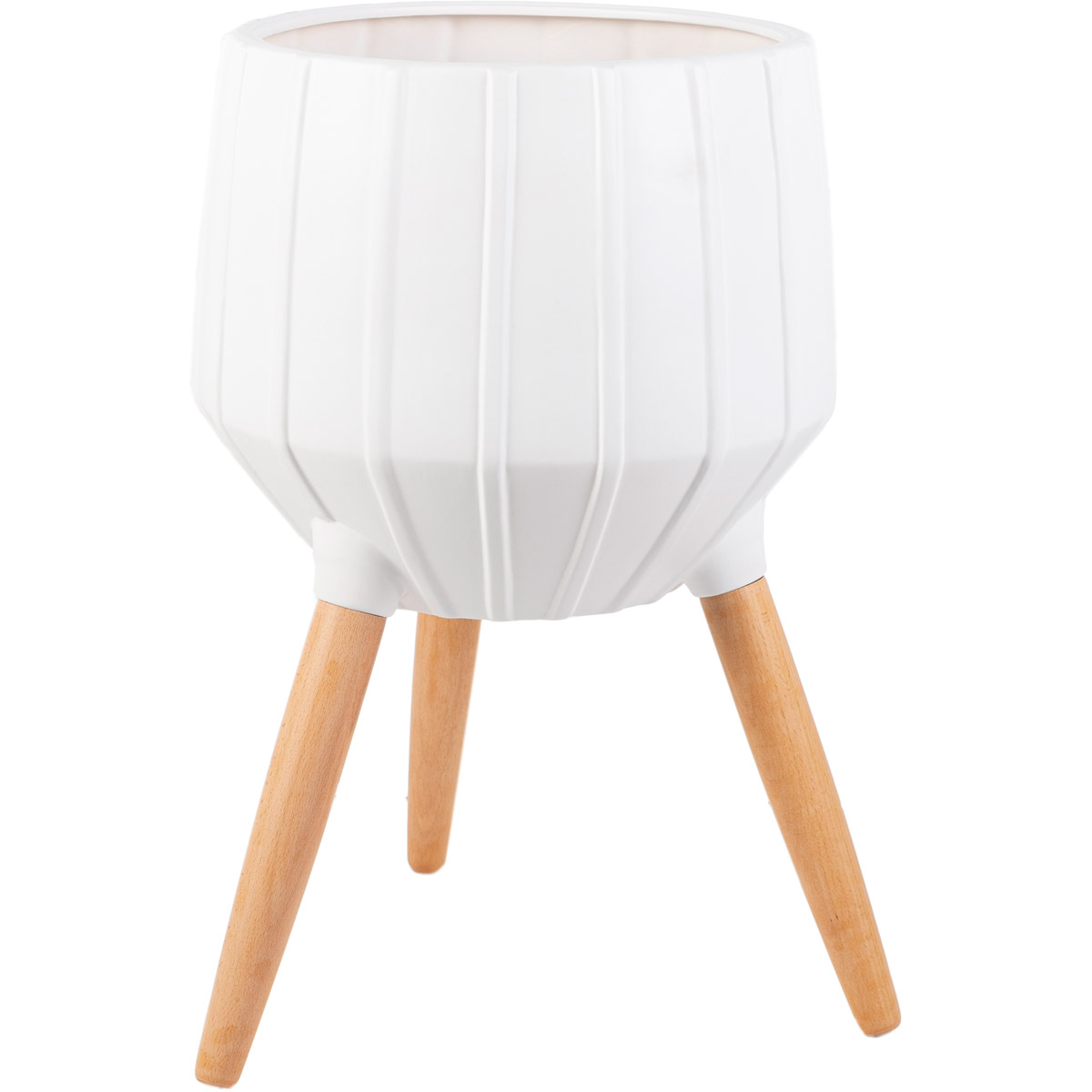 ORC-007 14 x 14 x 22 in. Orchid Decorative Planter Accents - White
