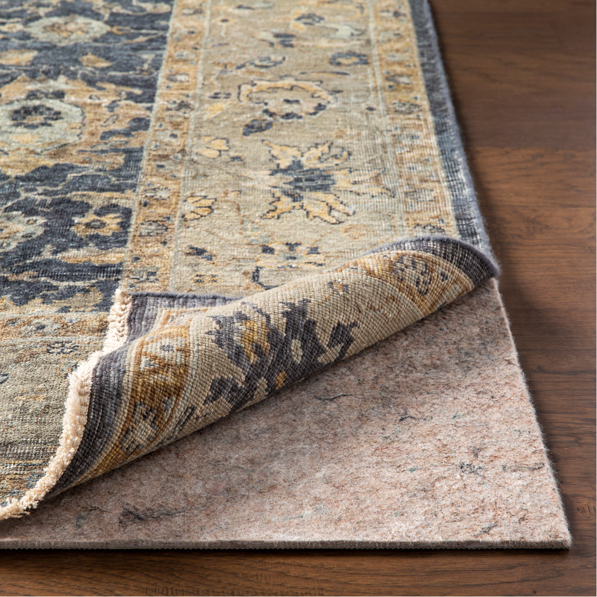 Surya PADSF-10RD Supreme Felted 120 X 120 inch Taupe Rug Pad in 10 Ft Round, Round