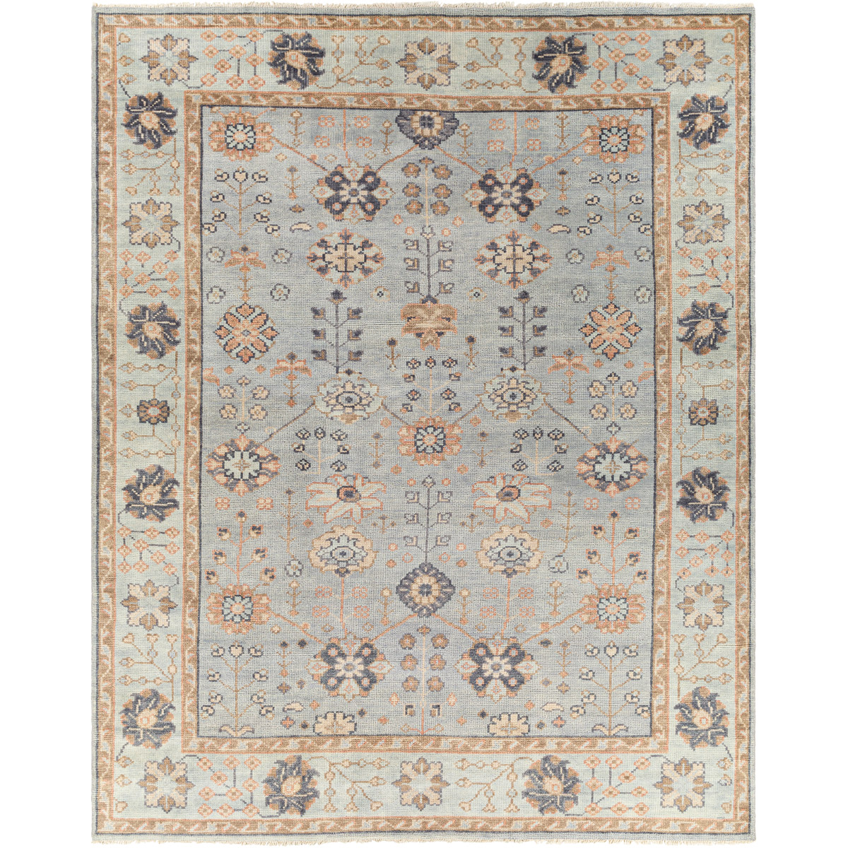 Surya PAL2301-81012 Palais 144 X 106 inch Pale Blue Rug in 9 X 12, Rectangle