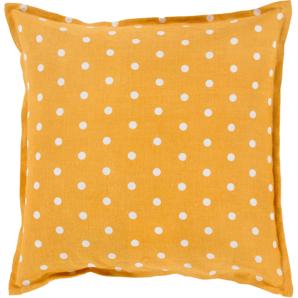 Surya PD008-2020P Polka Dot 20 inch Cream, Saffron Pillow Kit