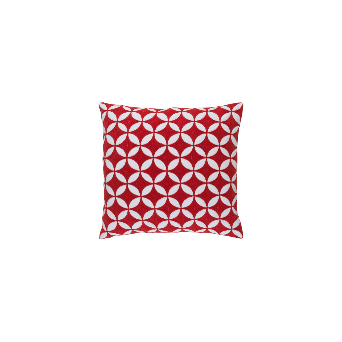 Surya PER001-2020D Perimeter 20 X 20 inch Bright Red and White Throw Pillow