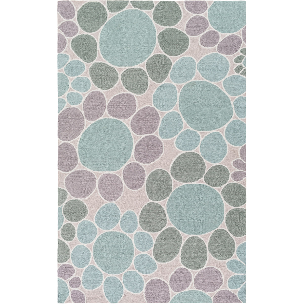 Surya PKB7004-7696 Peek-A-Boo 114 X 90 inch Green and Blue Area Rug, Poly Acrylic