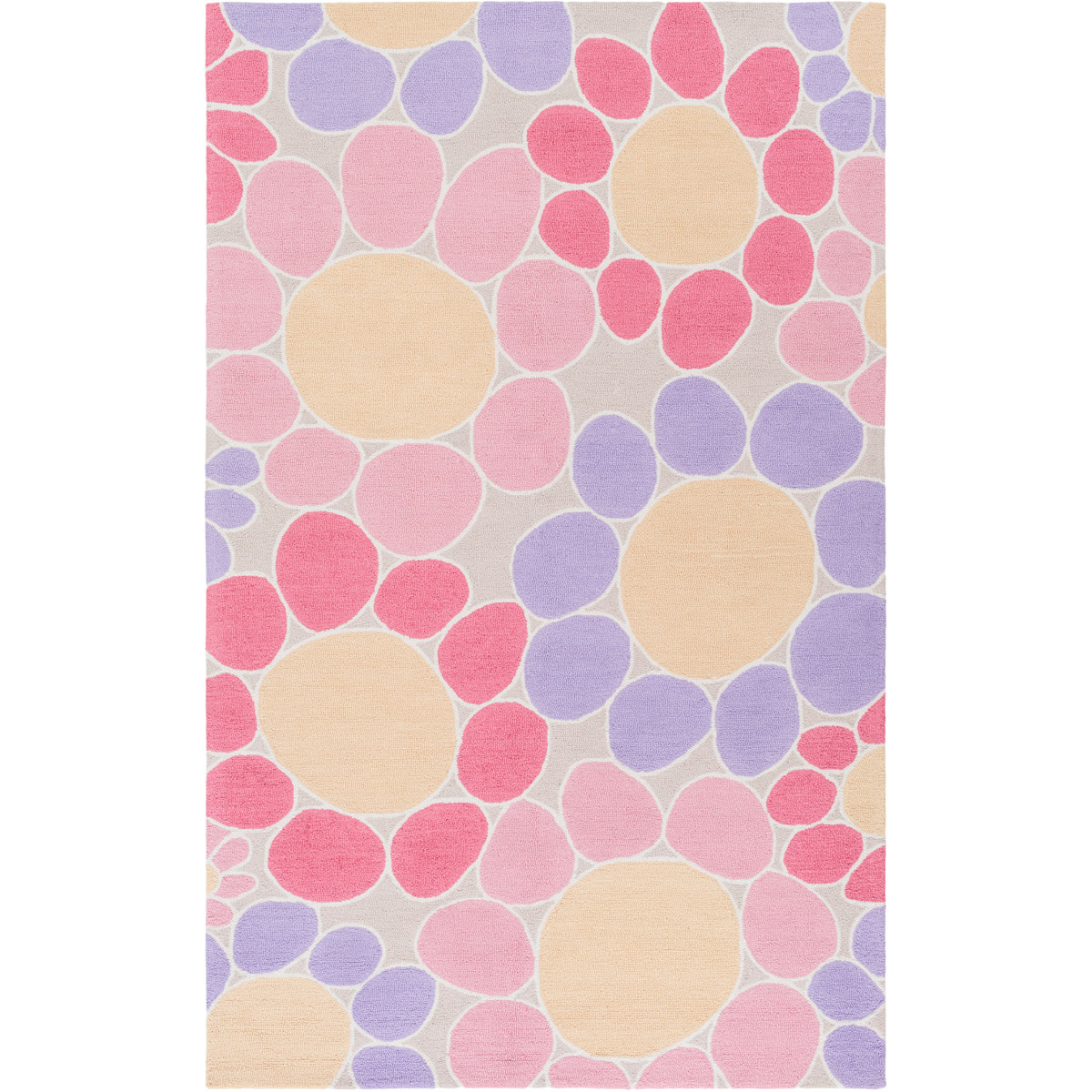 Surya PKB700535 PeekABoo 60 X 36 inch Pink and Pink Area Rug Poly Acrylic