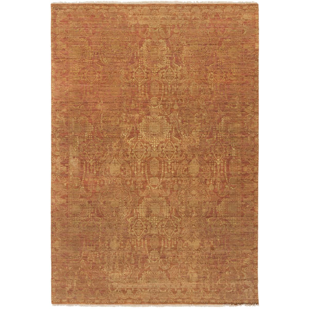 Surya PLC1002-23 Palace 36 X 24 inch Tan / Rust Handmade Rug