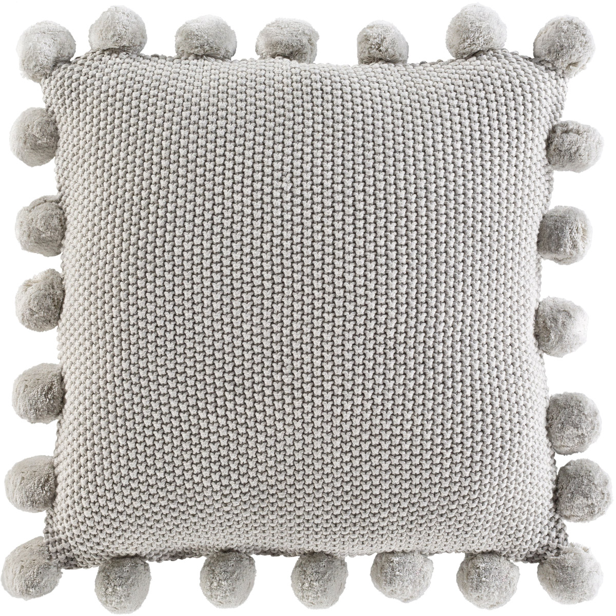 Surya POM003-2020P Pomtastic 20 X 20 inch Light Gray Pillow Kit, Square