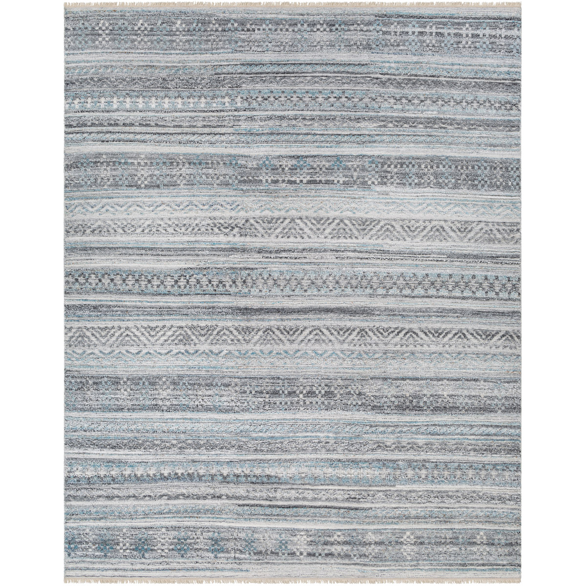 Surya PPI2306-576 Pompei 90 X 60 inch Pewter Rug, Rectangle