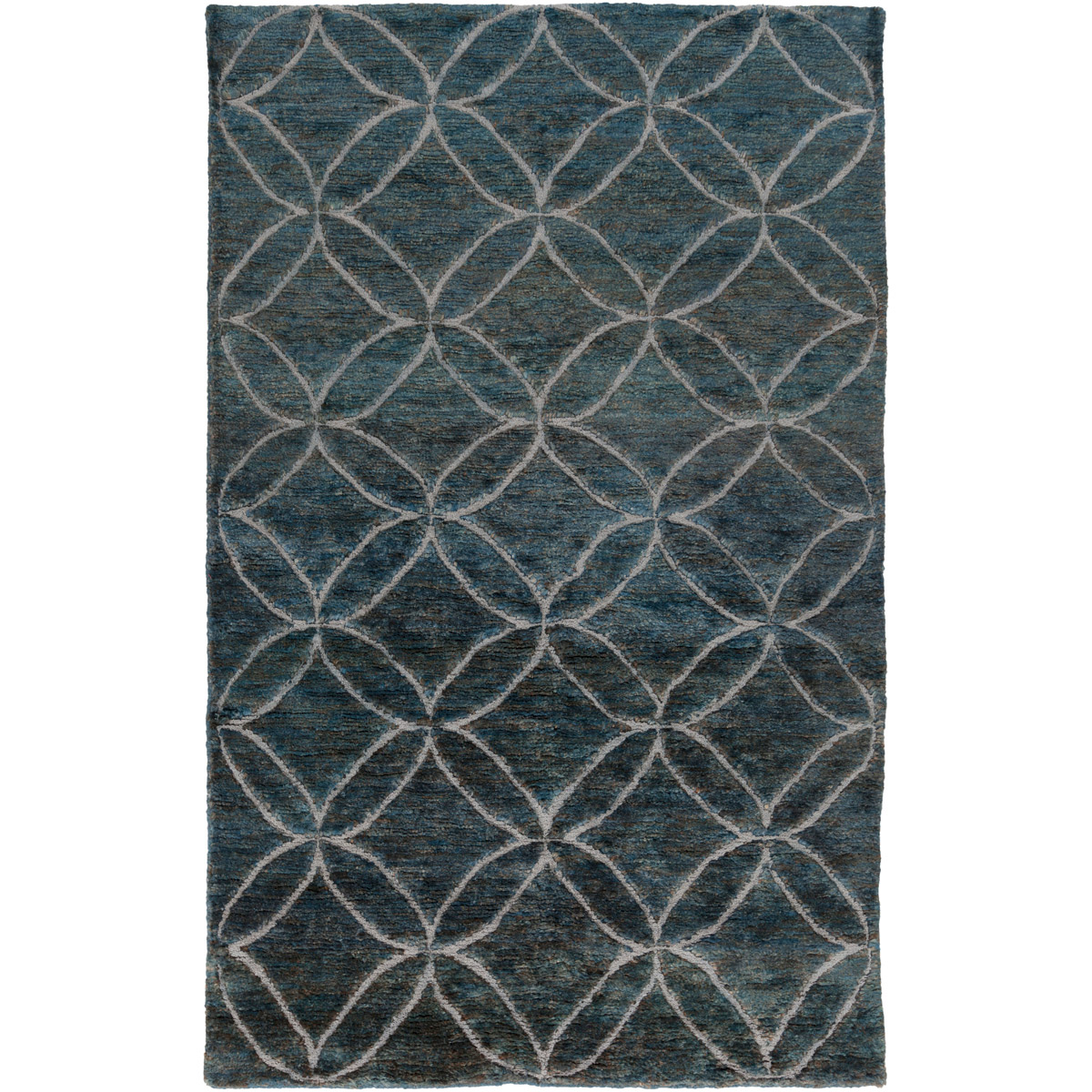 Surya PPY4905-23 Papyrus 36 X 24 inch Sage, Pale Blue, Ink Rug