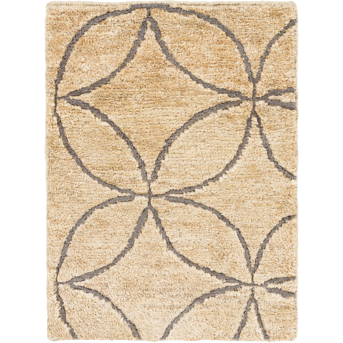 Surya PPY4910-23 Papyrus 36 X 24 inch Gray and Neutral Area Rug, Jute and Wool