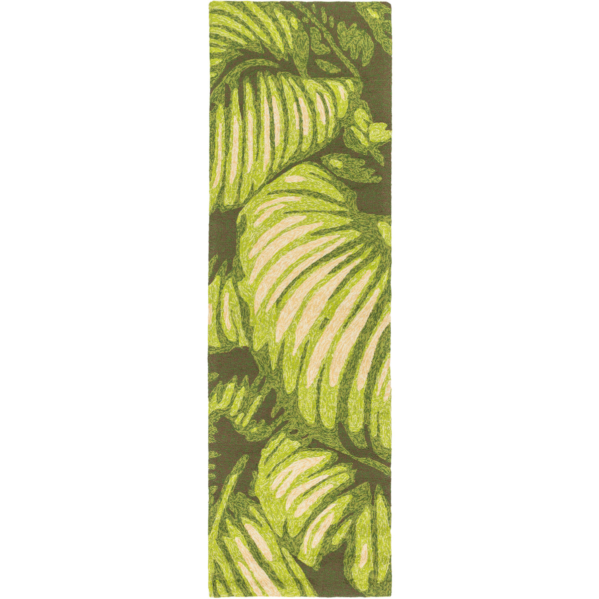 TrulyCoastal 32304-LG Mobjack Bay 60 X 36 inch Lime/Dark Green/Cream/Ivory/Dark Brown Indoor Area Rug, Polypropylene