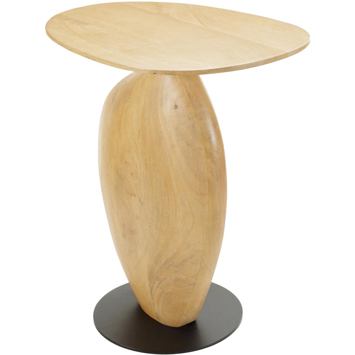 Surya RAVI001-242013 Ravi 24 X 20 inch Top: Brown; Base: Black End Table