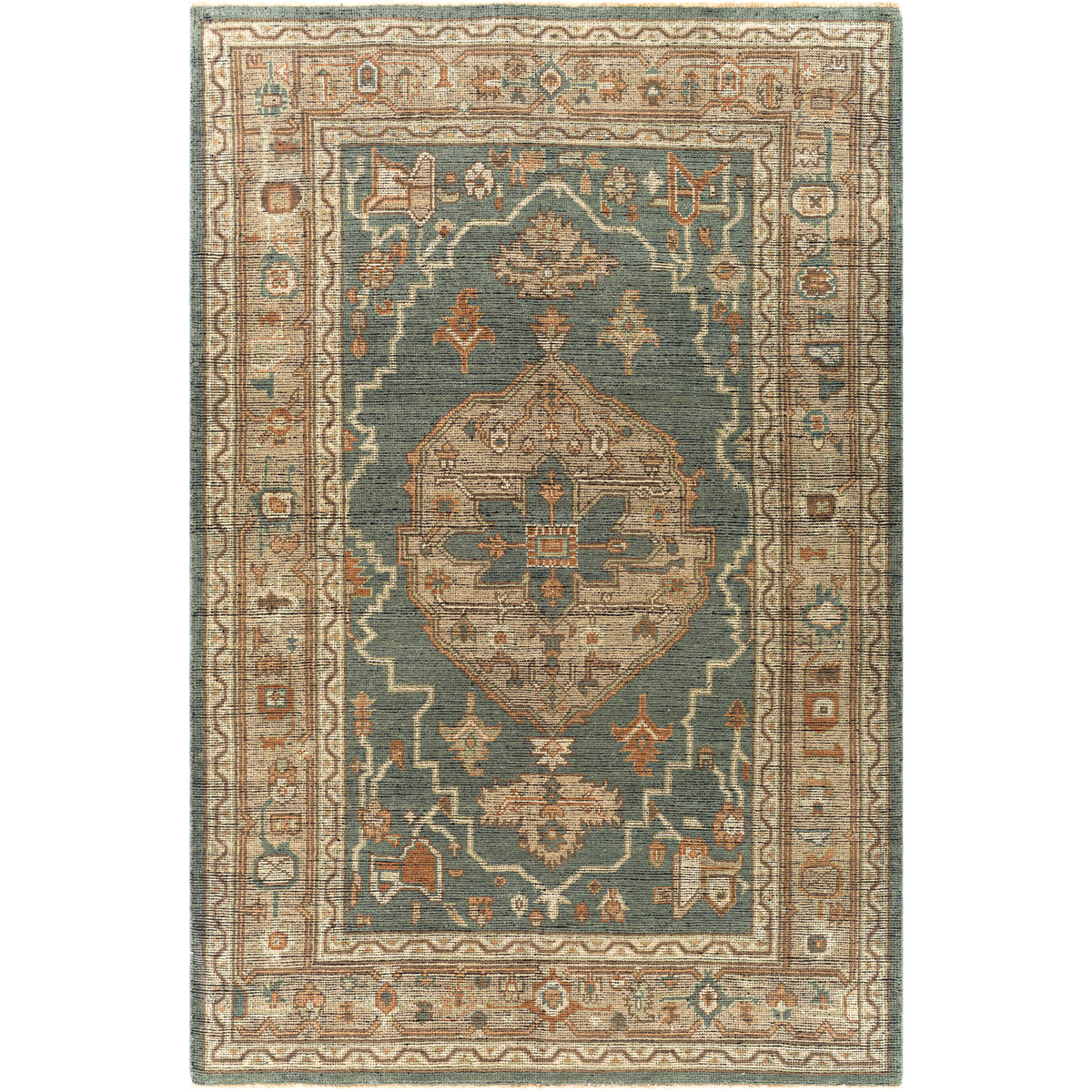 Surya REG2304-1014 Reign 168 X 120 inch Dark Green Rug in 10 x 14, Rectangle