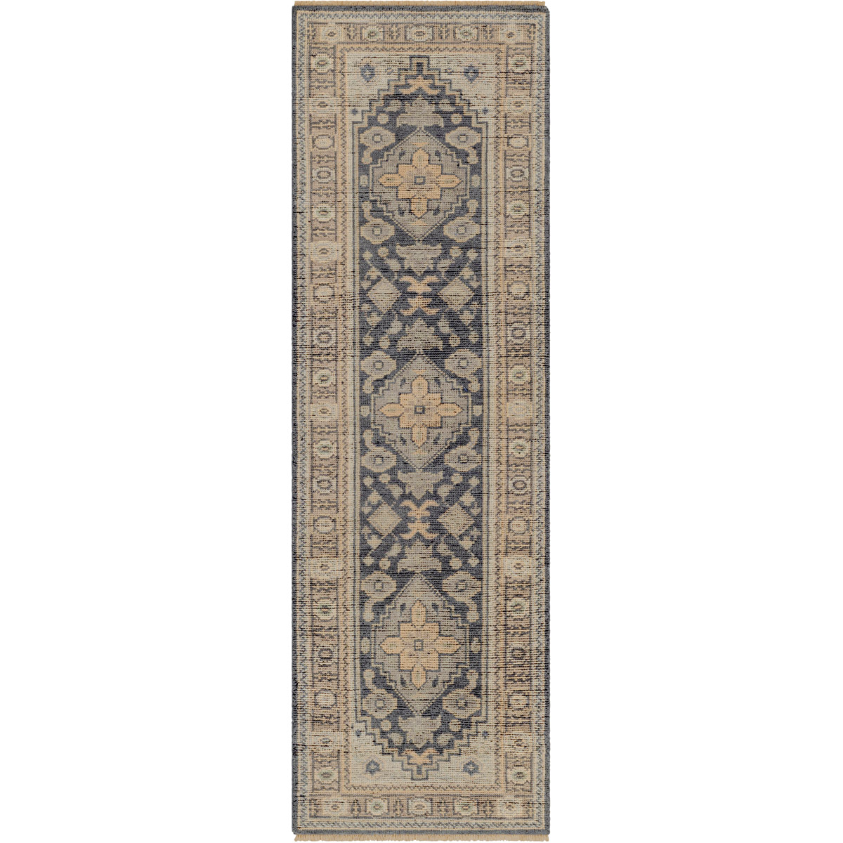 Surya REG2309-2610 Reign 120 X 30 inch Black Rug in 2.5 X 10, Runner