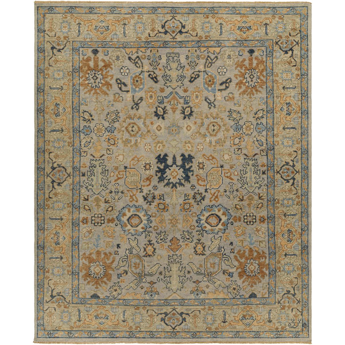 Surya REG2314-2614 Reign 168 X 30 inch Blue / Brown / Peach / Navy / Light Brown / Denim Handmade Rug in 2.5 x 14