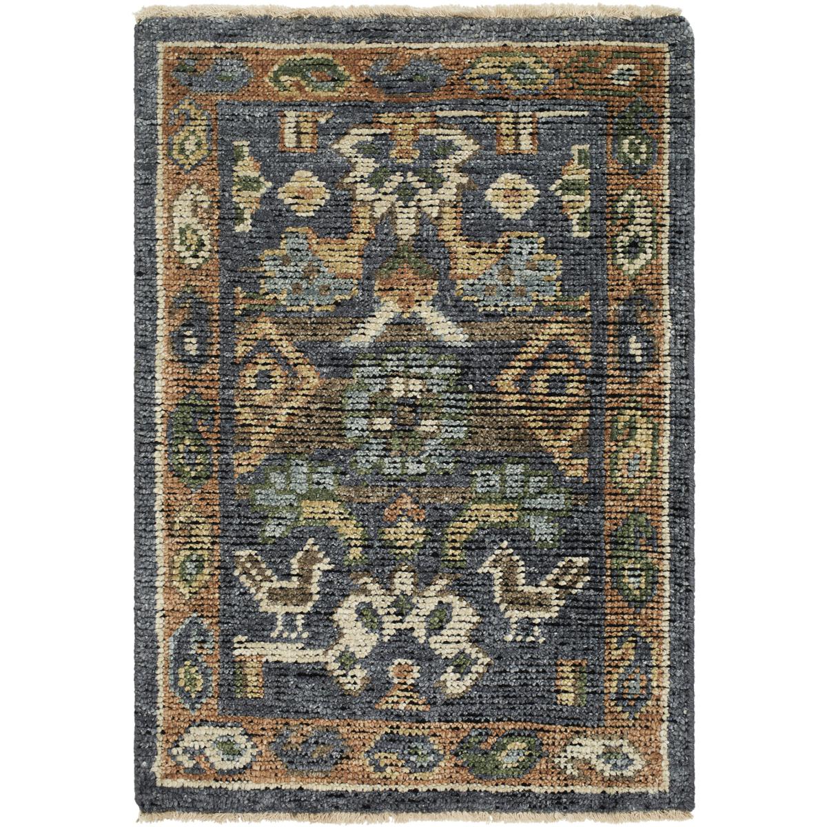 Surya REG2324-2614 Reign 168 X 30 inch Navy / Sage / Olive / Oatmeal / Brown Handmade Rug in 2.5 x 14