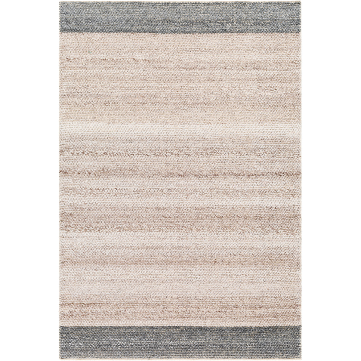 REK2308-23 2 x 3 ft. Reika Rectangle Hand Woven Rug, Cream & Grey